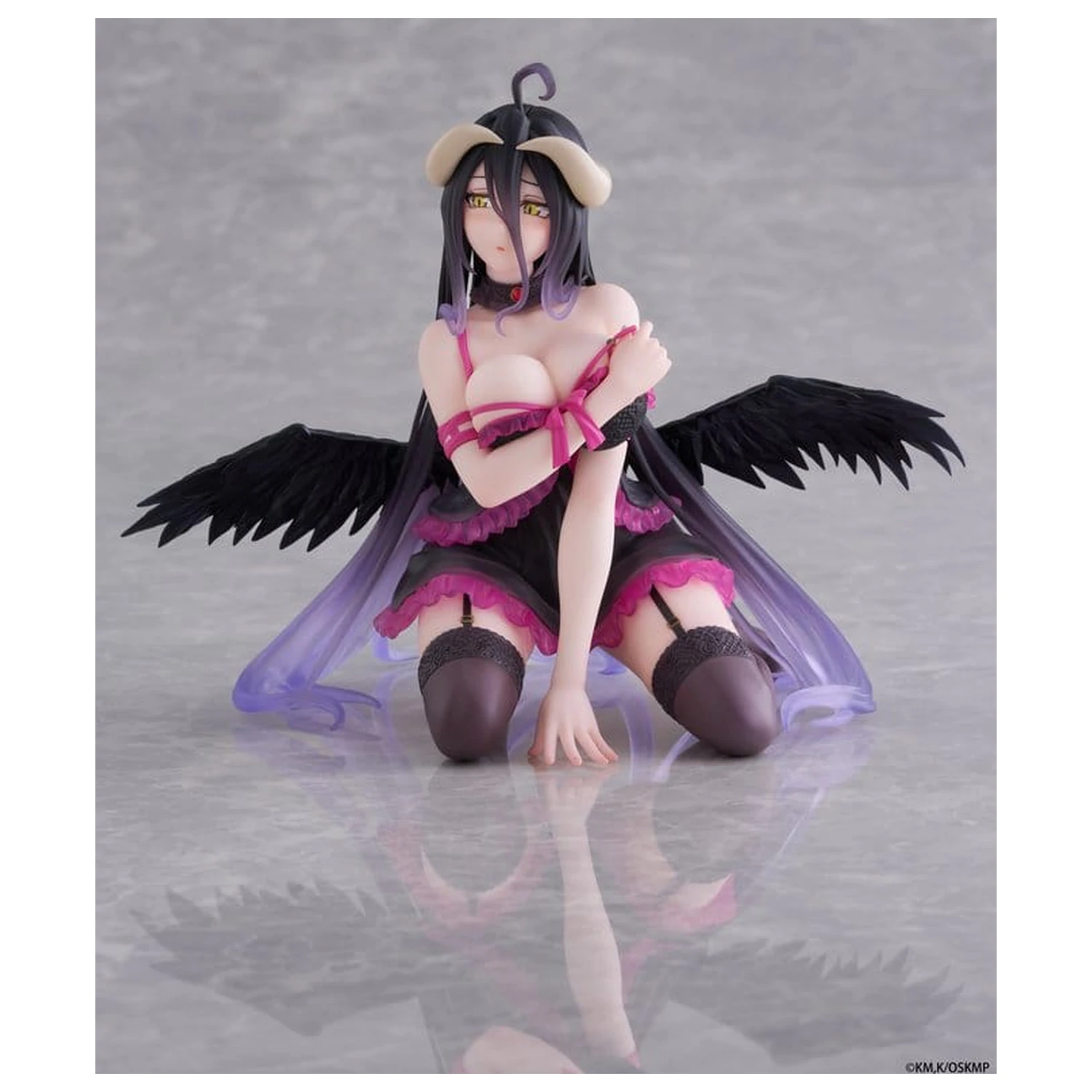 Overlord Namizna Ljubka PVC figura Albedo (različica s negližejem) 13 cm fotografija izdelka