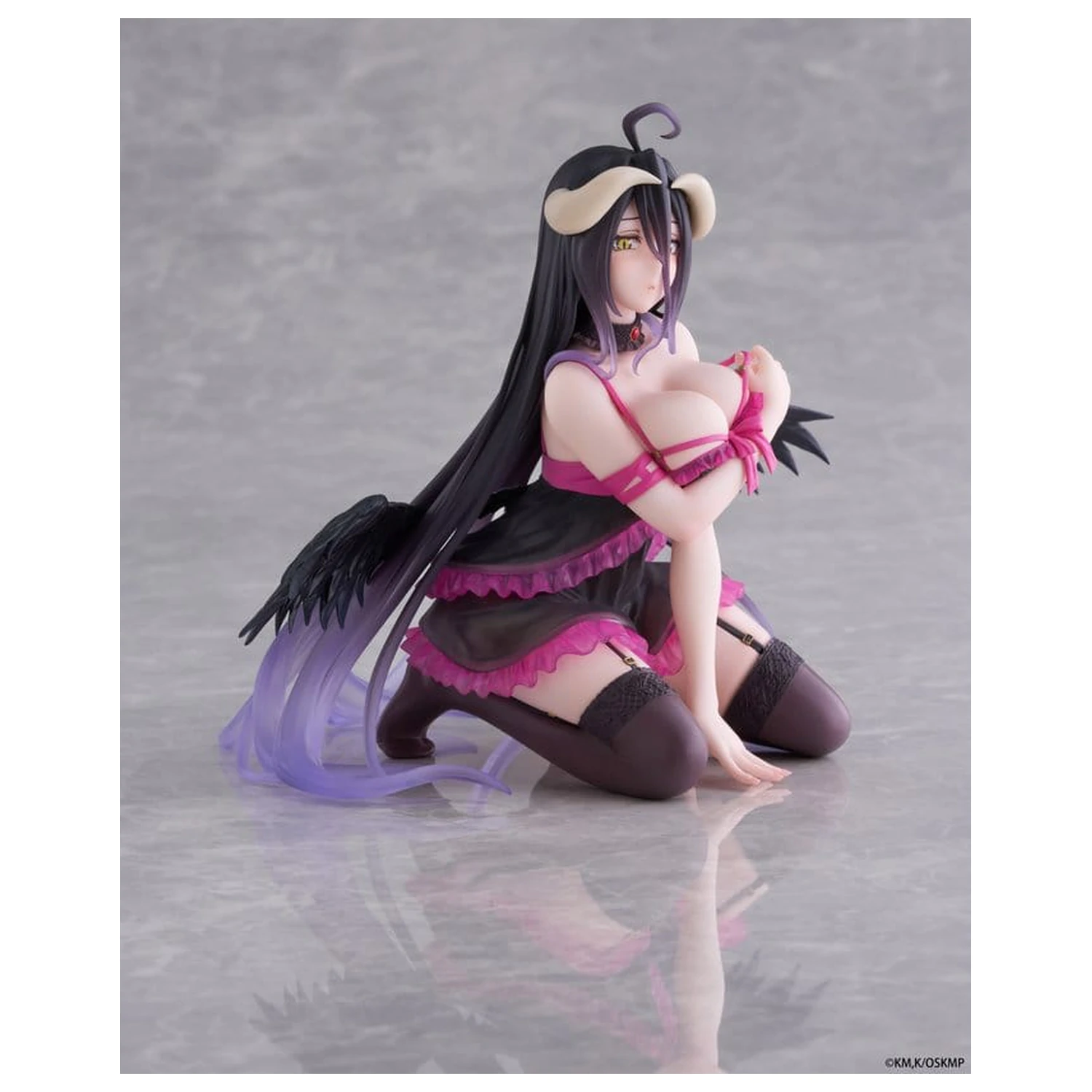 Overlord Namizna Ljubka PVC figura Albedo (različica s negližejem) 13 cm fotografija izdelka