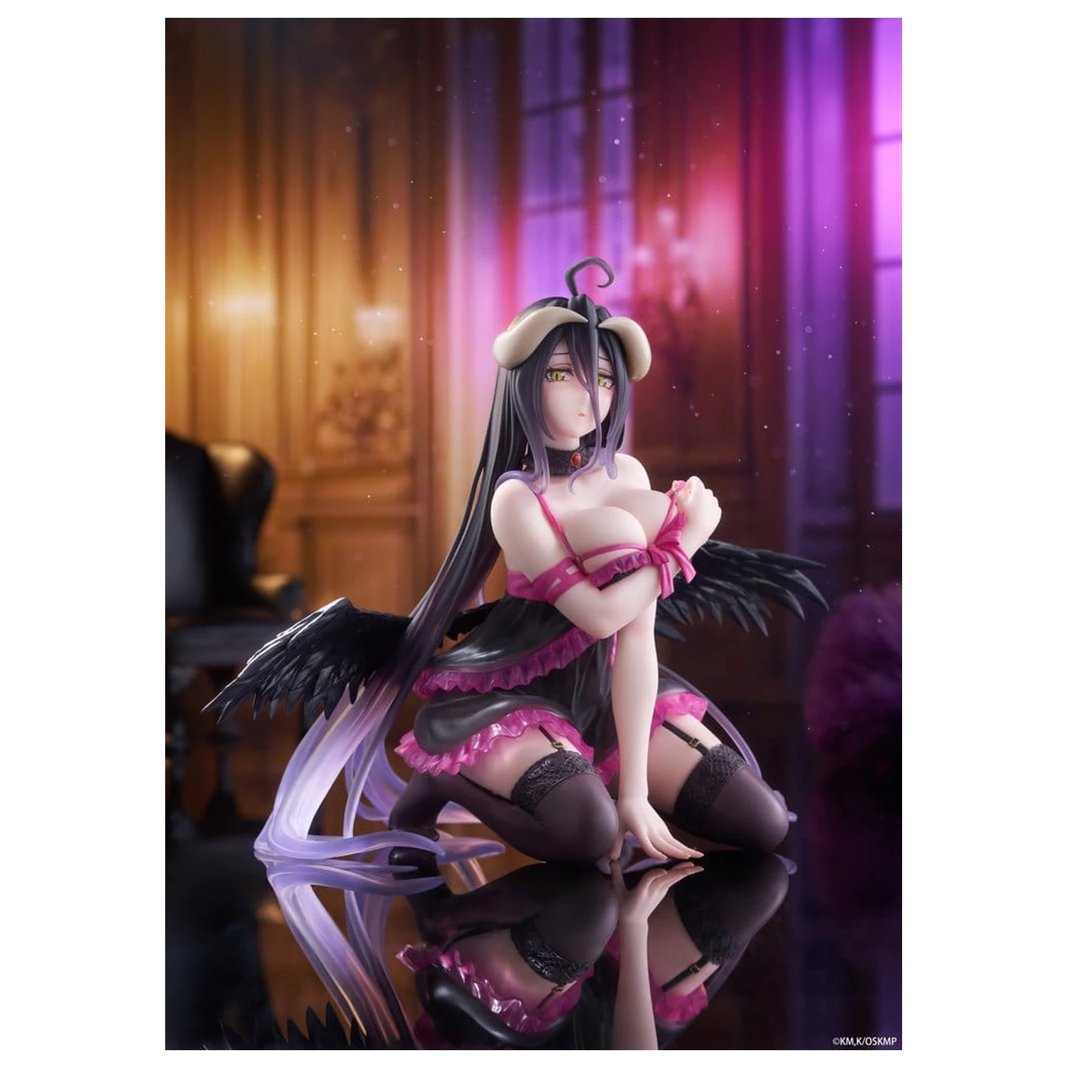 Overlord Namizna Ljubka PVC figura Albedo (različica s negližejem) 13 cm fotografija izdelka