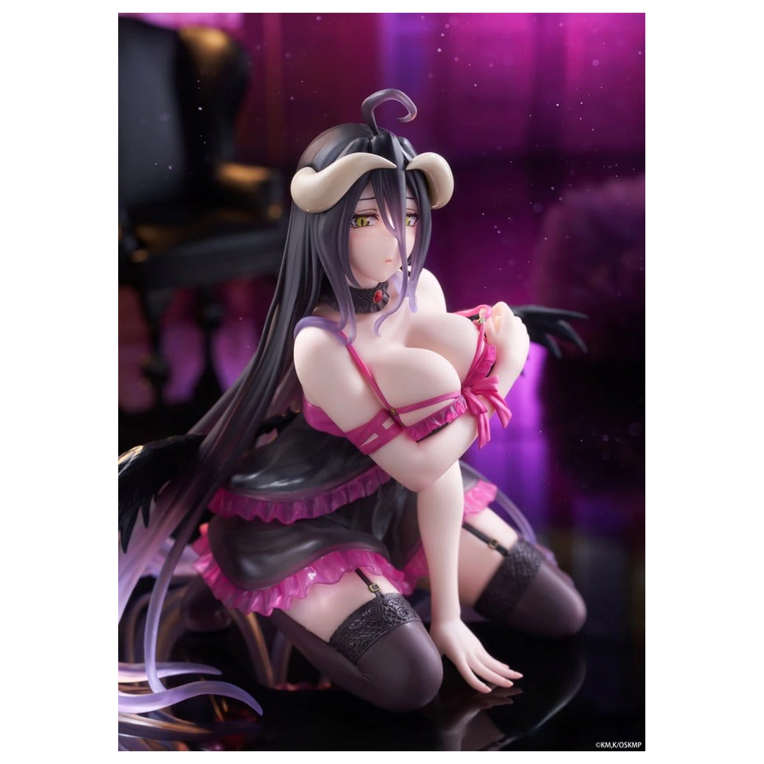 Overlord Namizna Ljubka PVC figura Albedo (različica s negližejem) 13 cm fotografija izdelka