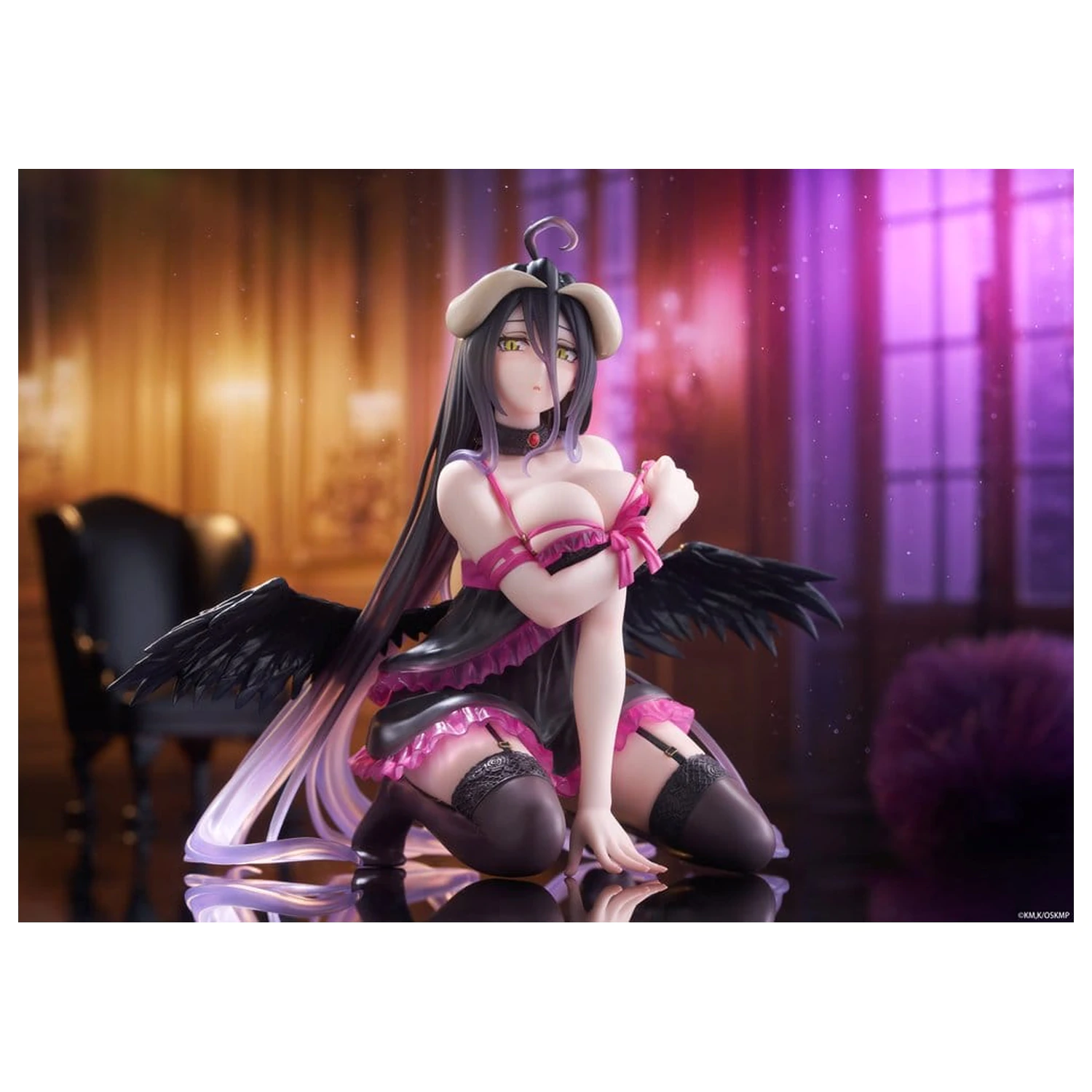 Overlord Namizna Ljubka PVC figura Albedo (različica s negližejem) 13 cm fotografija izdelka