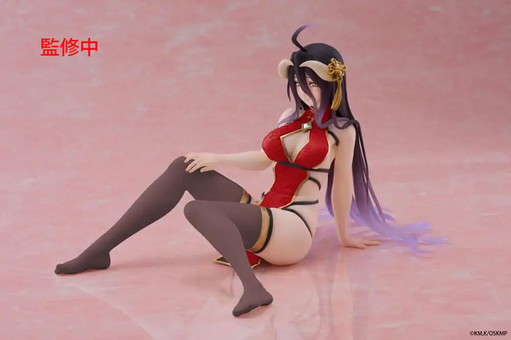 Overlord PVC Kip Namizna Srčkana Figura Albedo Chinese Dress Ver. Renewal 13 cm fotografija izdelka