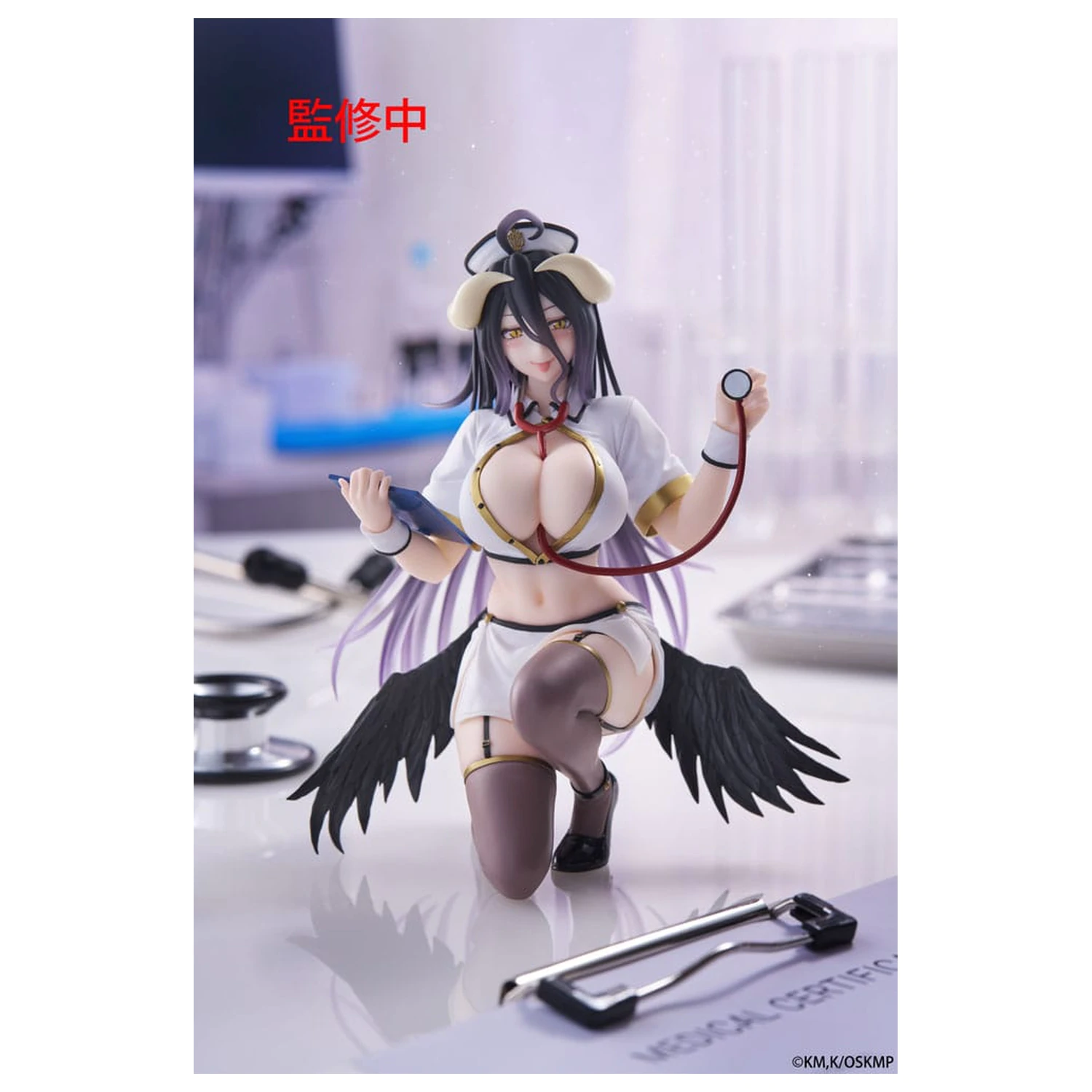 Overlord PVC kip namizna ljubka figura Albedo medicinska sestra Ver. Renewal 13 cm fotografija izdelka