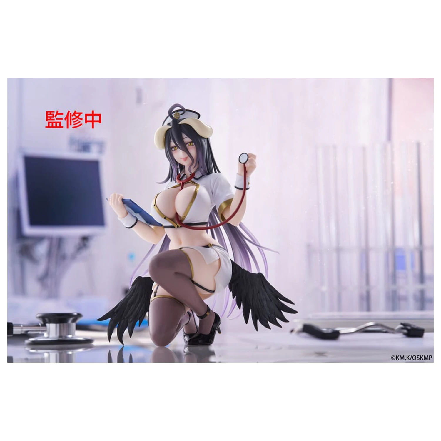 Overlord PVC kip namizna ljubka figura Albedo medicinska sestra Ver. Renewal 13 cm fotografija izdelka