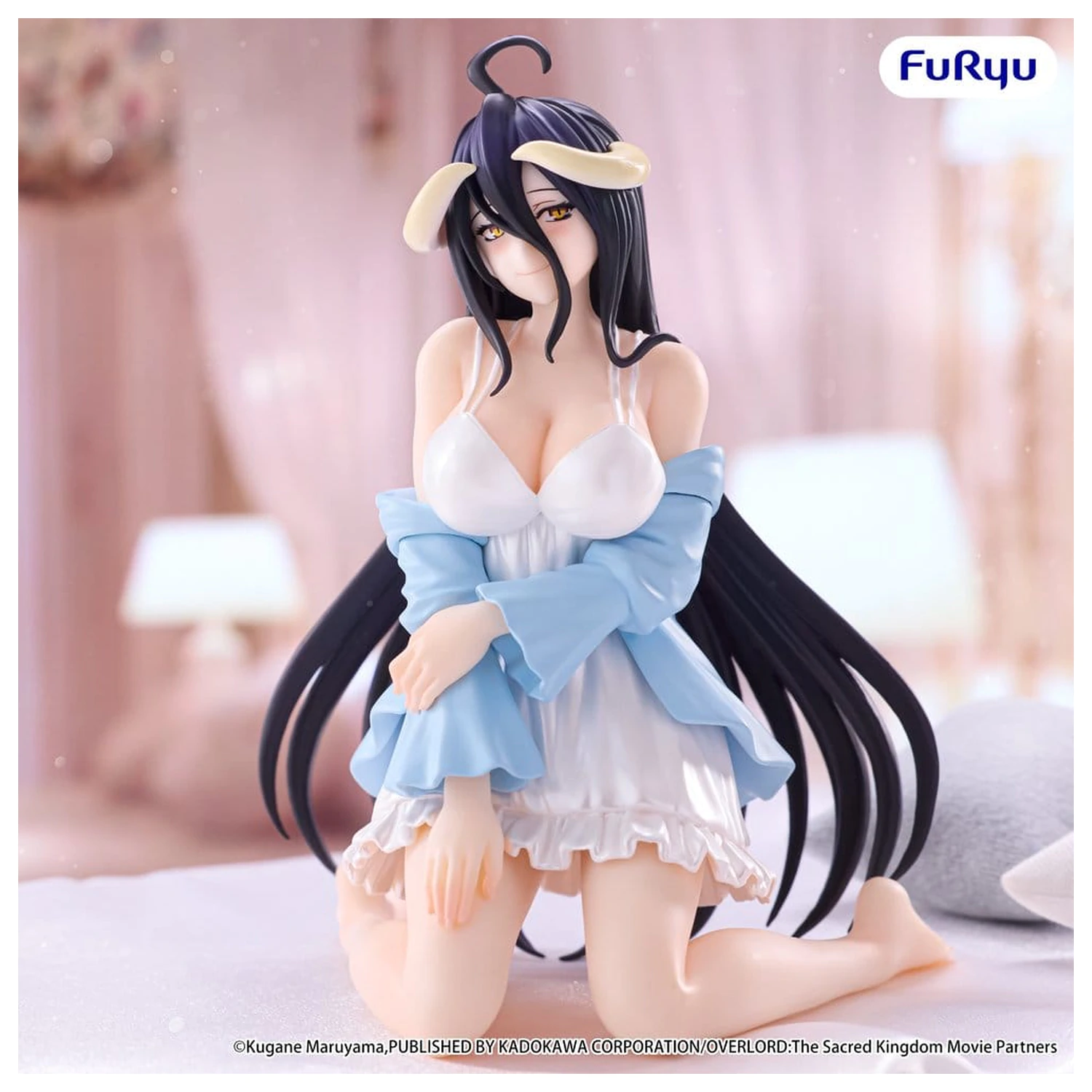 Overlord figurica za zaporo testenin PVC Albedo Loungewear Pearl White Ver. 12 cm fotografija izdelka