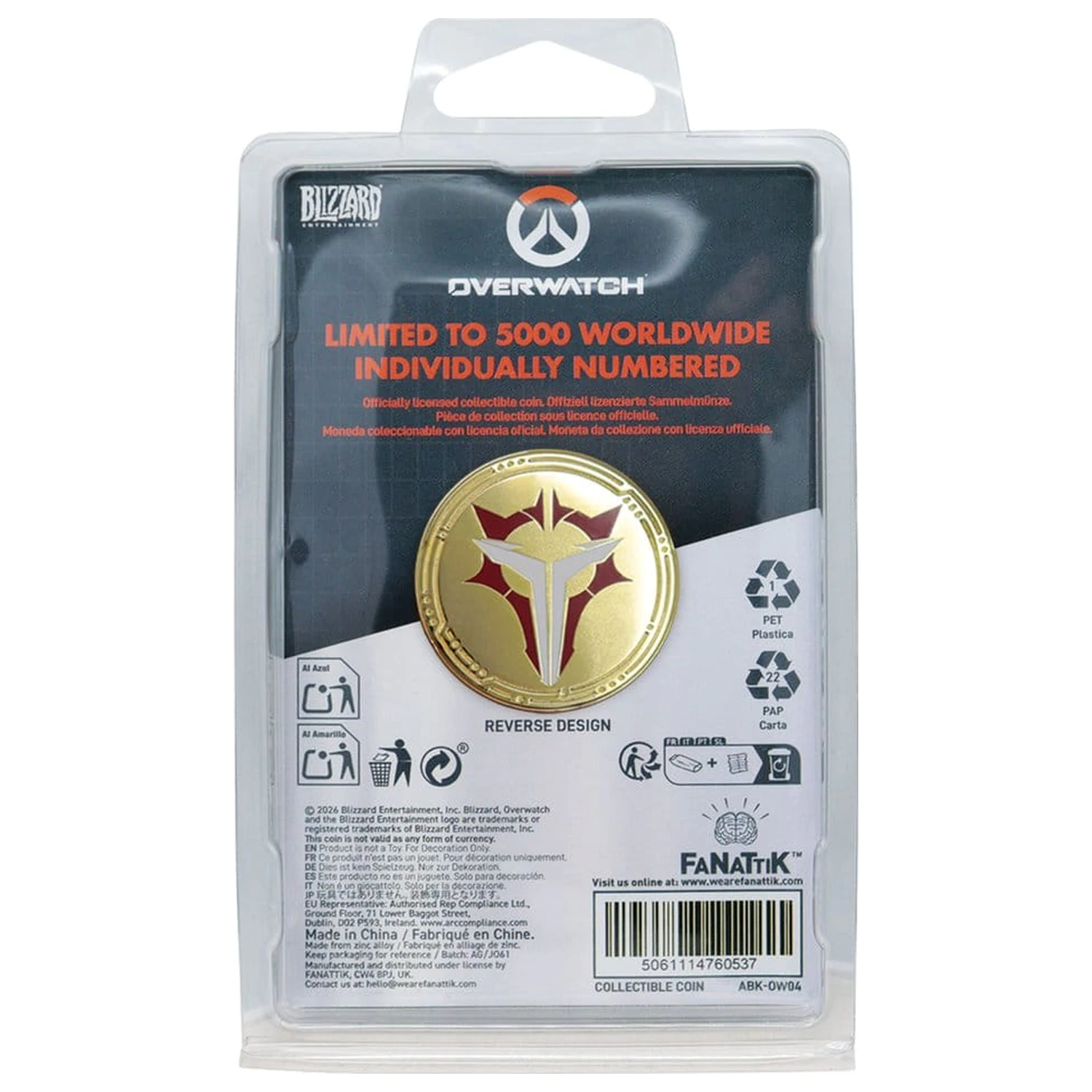 Overwatch Zbirateljski kovanec Factions Limited Edition fotografija izdelka