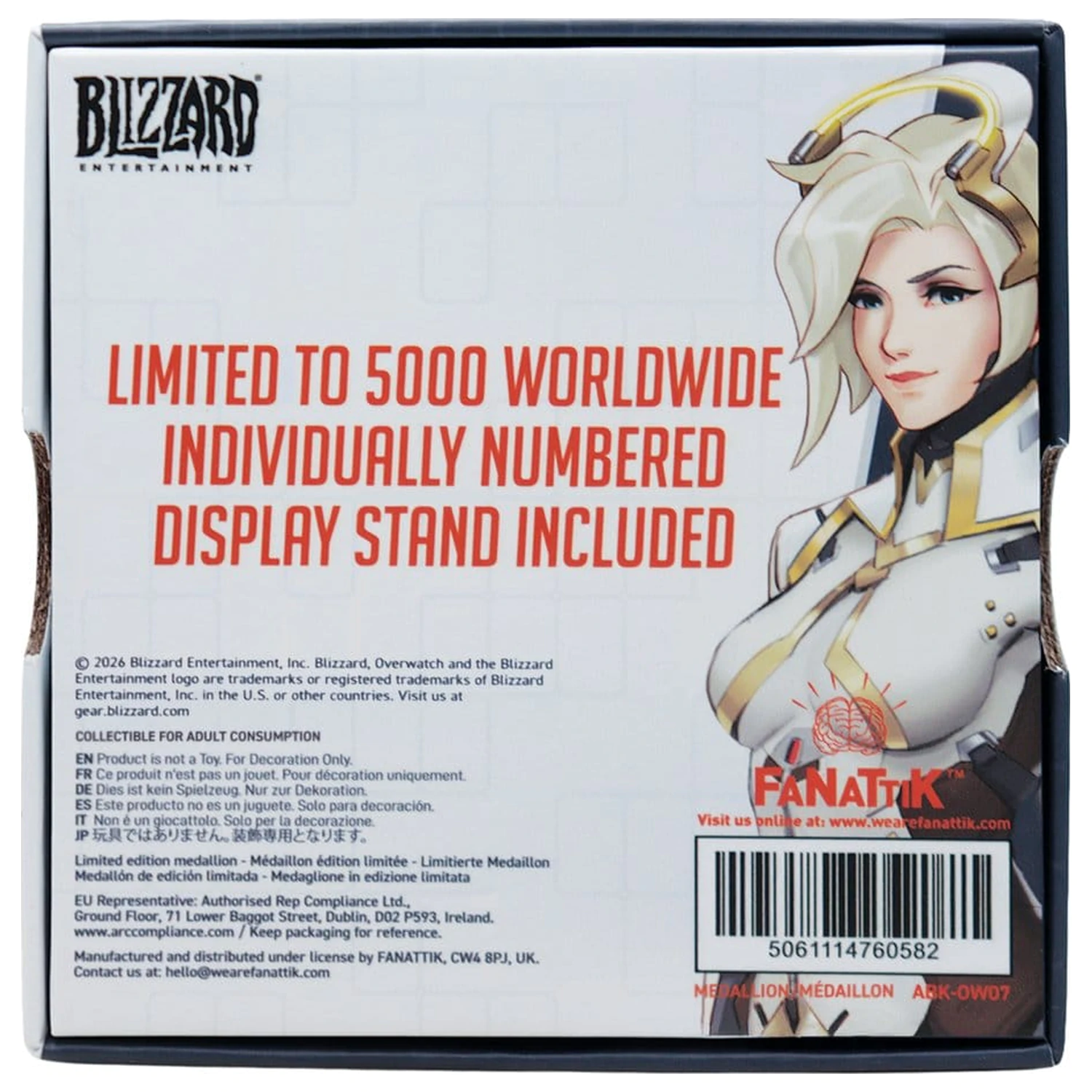 Overwatch Medaljon Mercy Limited Edition fotografija izdelka