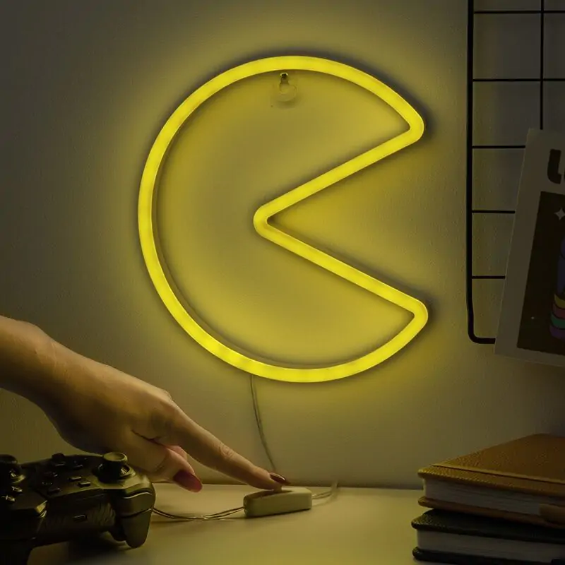 Pac-Man LED stenska svetilka fotografija izdelka