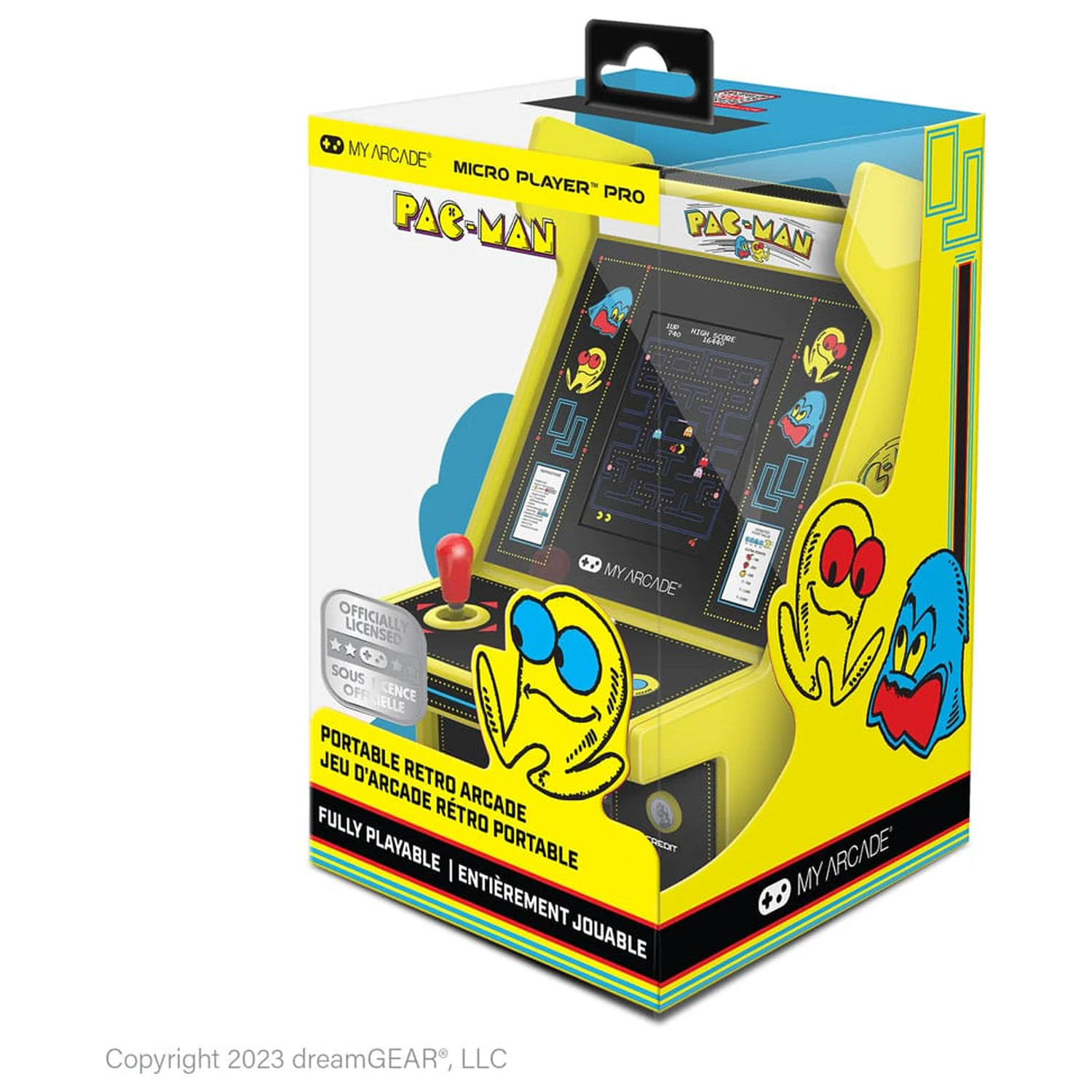 Pac-Man Prenosna retro arkadna mikro igralna konzola Pro fotografija izdelka