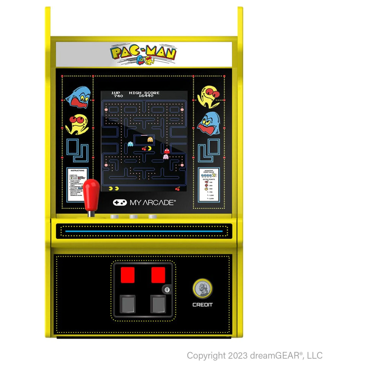 Pac-Man Prenosna retro arkadna mikro igralna konzola Pro fotografija izdelka