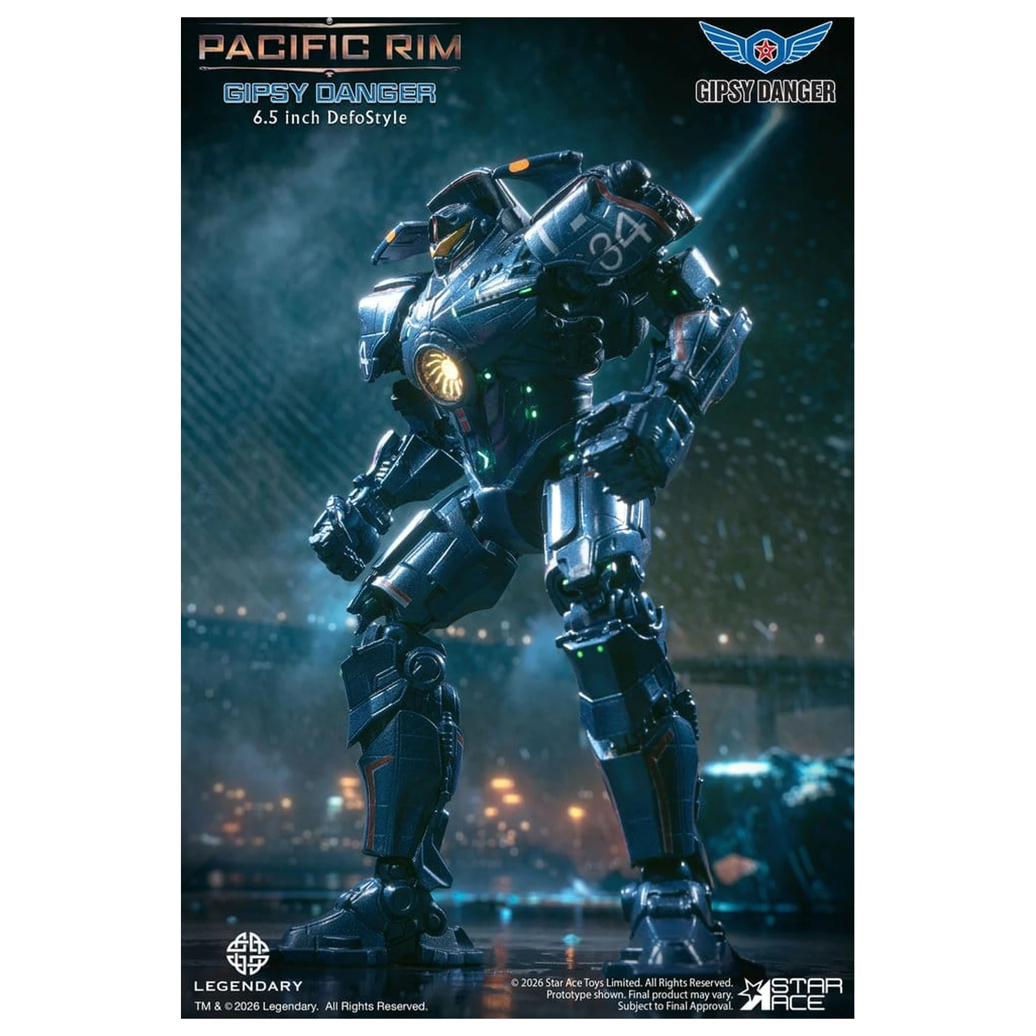 Pacific Rim DefoStyle figura Gipsy Danger DX 17 cm fotografija izdelka