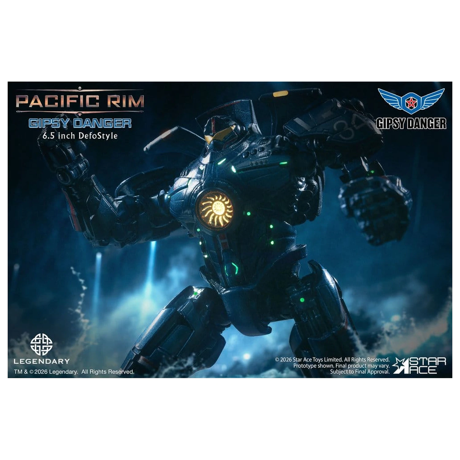 Pacific Rim DefoStyle figura Gipsy Danger NX 17 cm fotografija izdelka