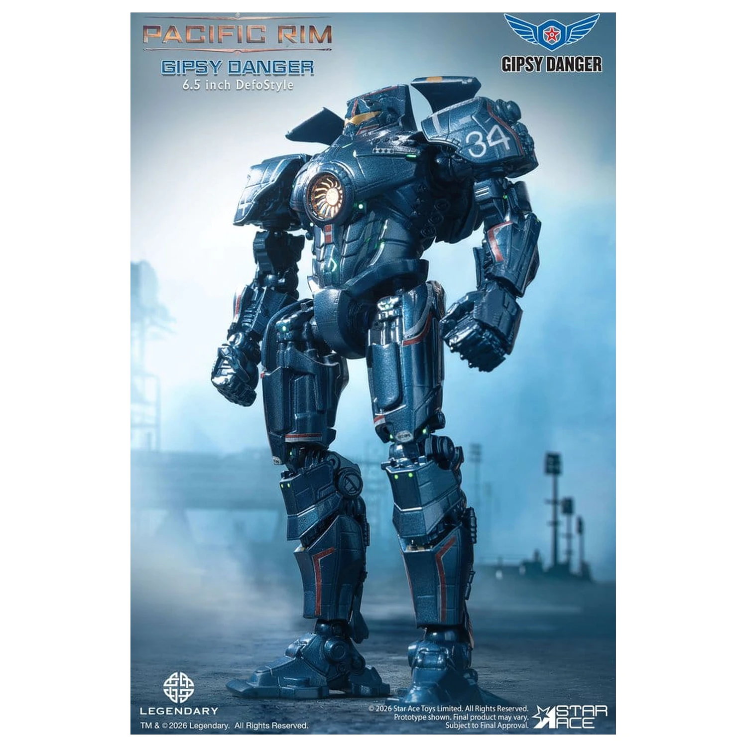Pacific Rim DefoStyle figura Gipsy Danger NX 17 cm fotografija izdelka