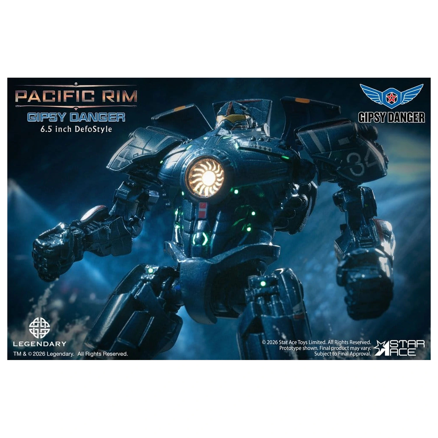 Pacific Rim DefoStyle figura Gipsy Danger NX 17 cm fotografija izdelka
