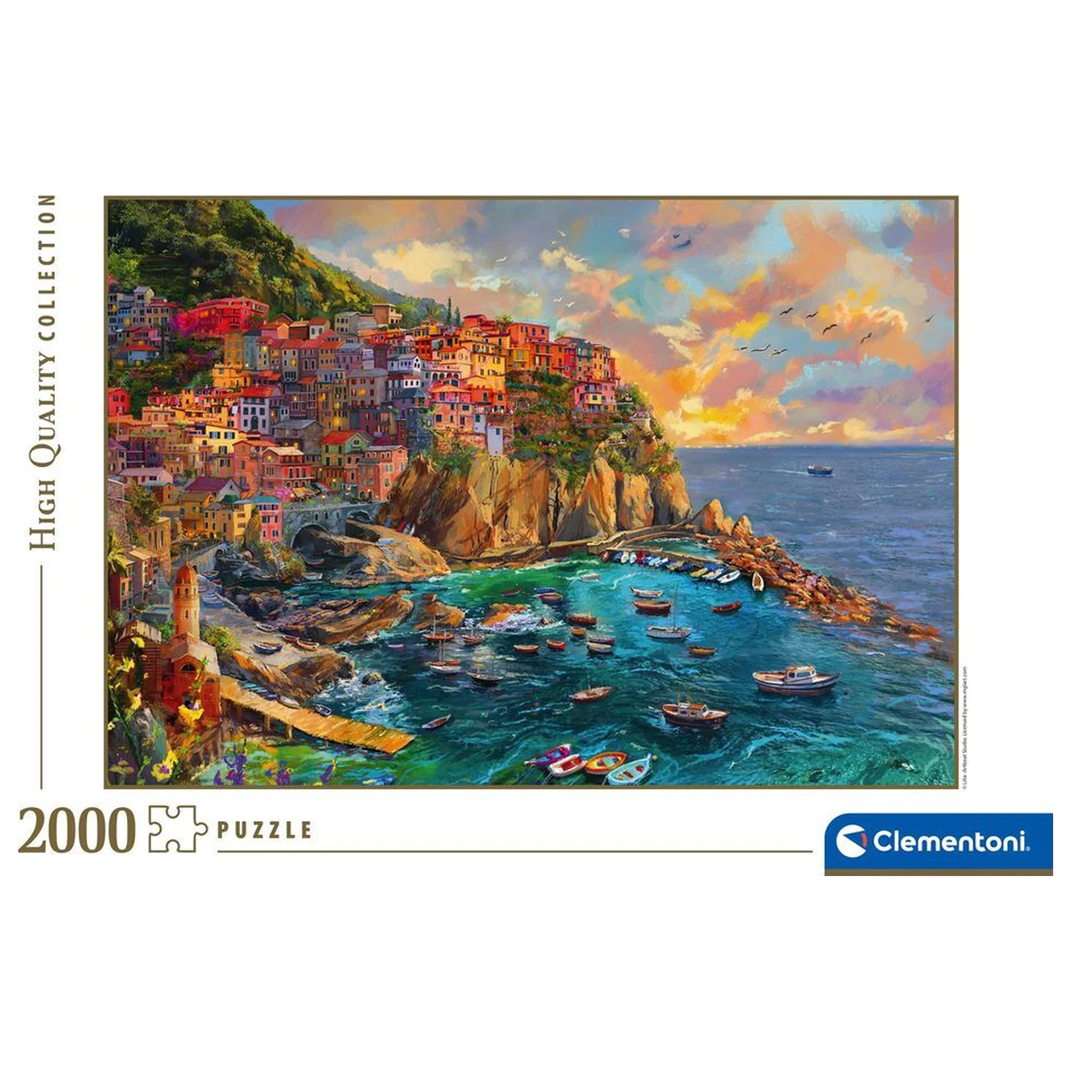 Painted Manarola sestavljanka 2000 kosov fotografija izdelka