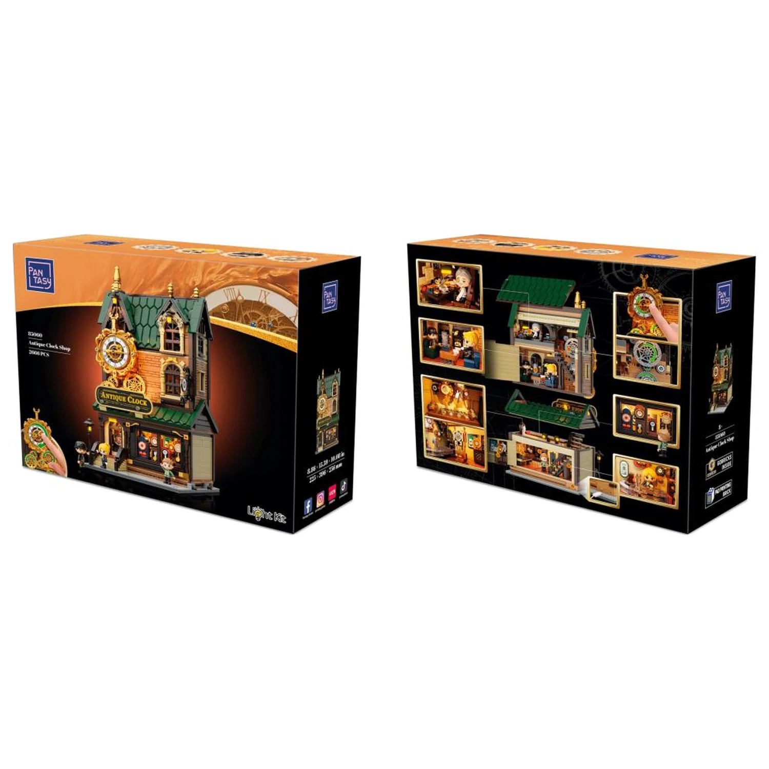 PANTASY Antique Clock Shop kocke za sestavljanje 2768 kosov fotografija izdelka