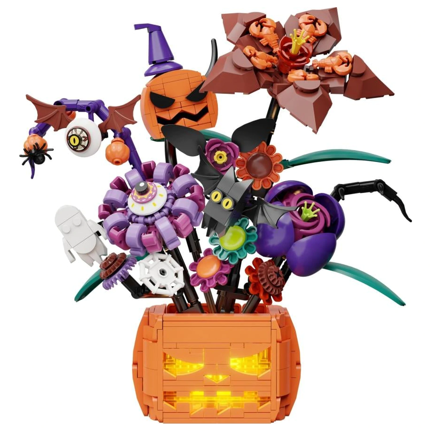 PANTASY Midnight Pumpkin Bouquet kocke za sestavljanje 570 kosov fotografija izdelka