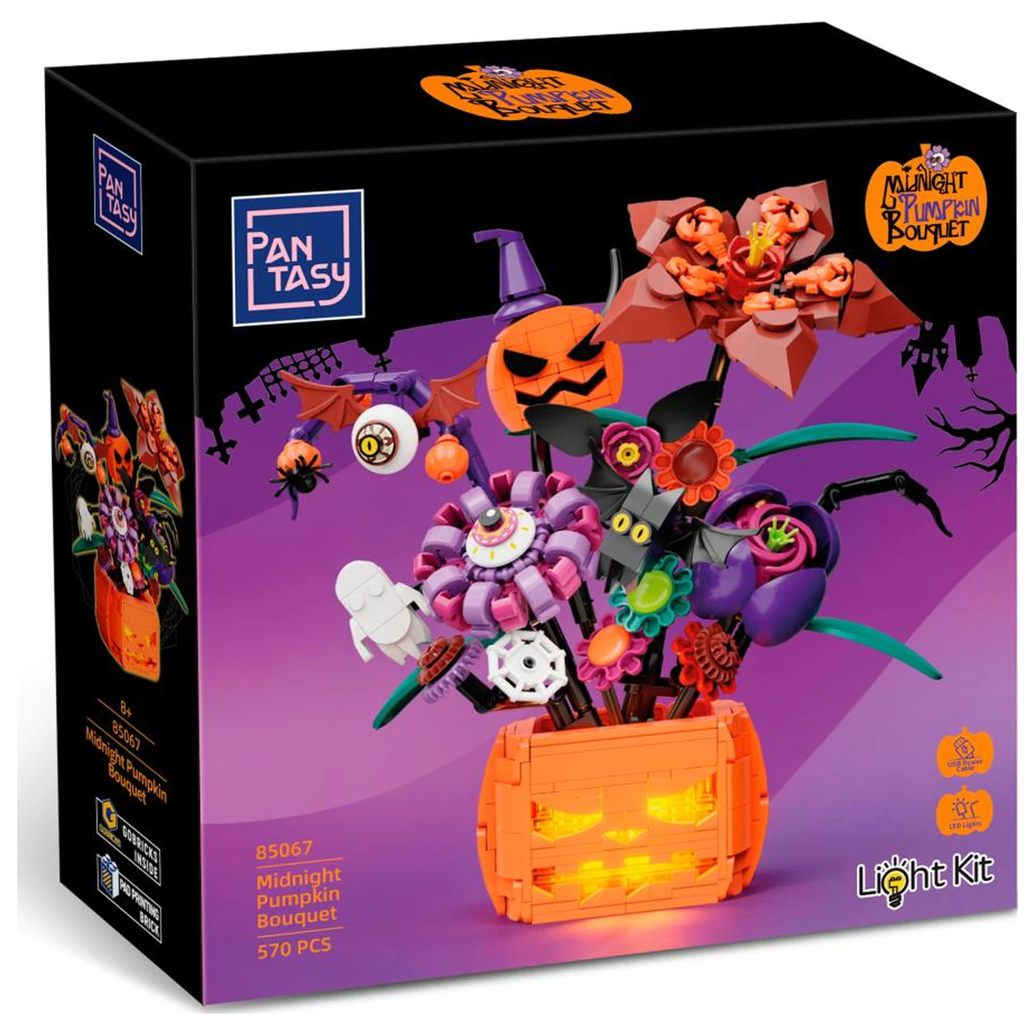 PANTASY Midnight Pumpkin Bouquet kocke za sestavljanje 570 kosov fotografija izdelka