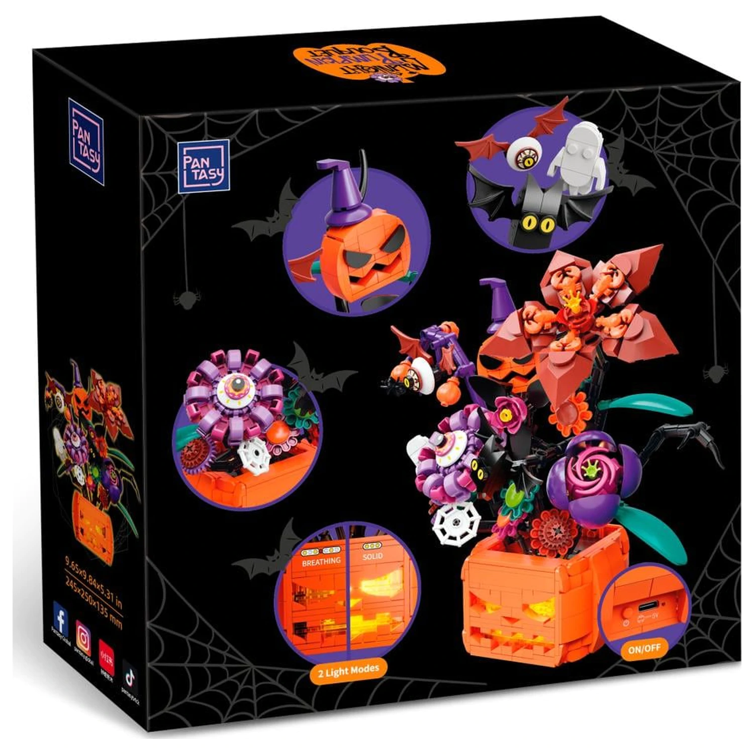 PANTASY Midnight Pumpkin Bouquet kocke za sestavljanje 570 kosov fotografija izdelka
