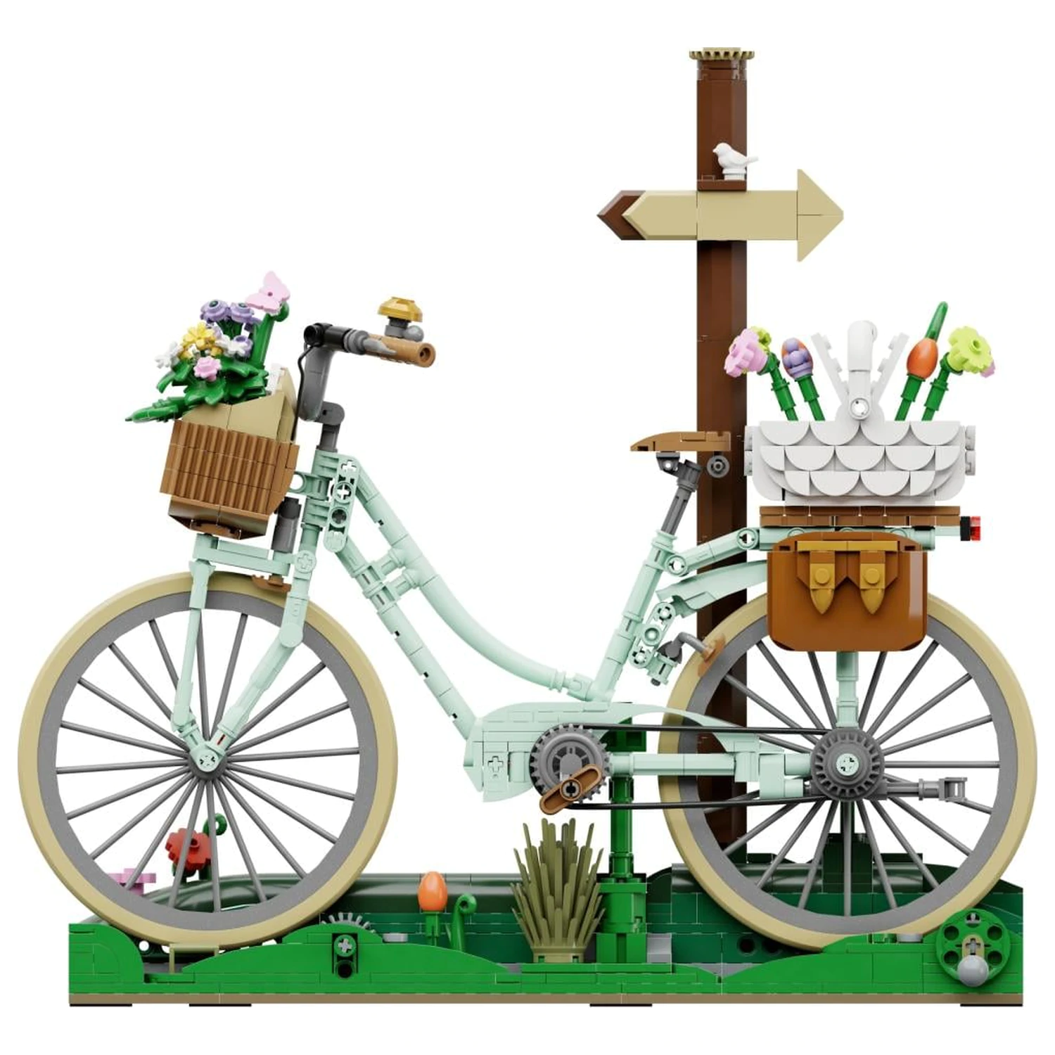 Pantasy Spring Picnic Bicycle Kocke za sestavljanje 1079 kosov fotografija izdelka