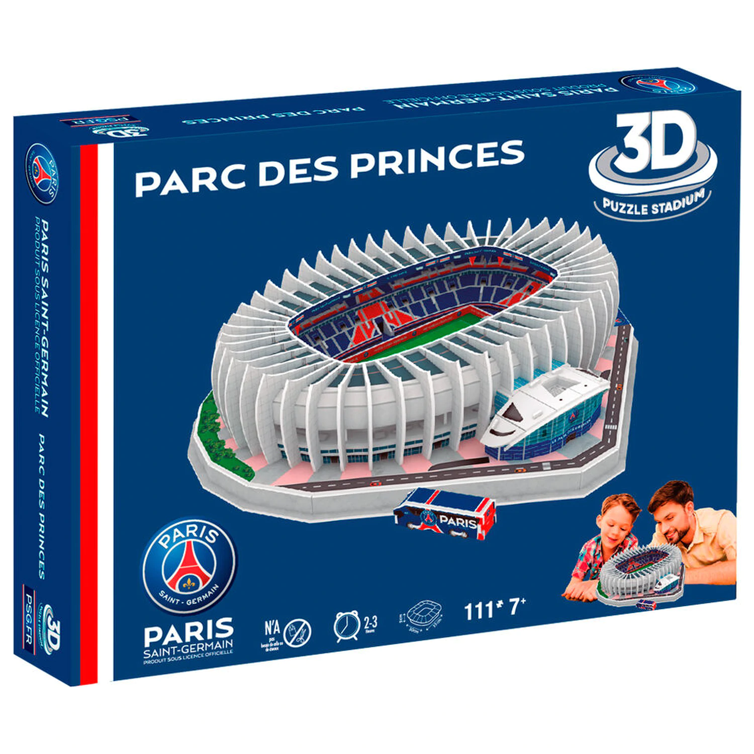 Paris Saint-Germain Princes Park Stadium 3D sestavljanka 111 kosov fotografija izdelka