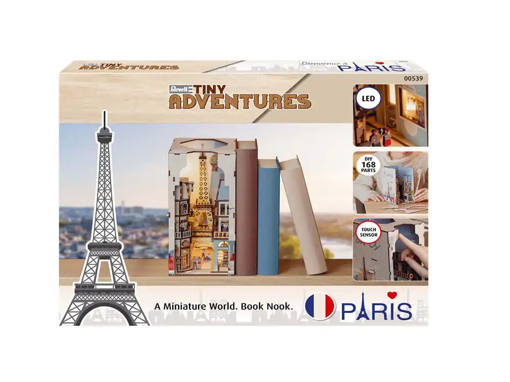 Paris Tiny Adventures Book Nook Mini Diorama 23 cm fotografija izdelka