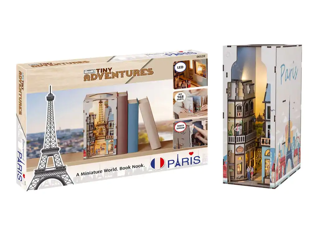 Paris Tiny Adventures Book Nook Mini Diorama 23 cm fotografija izdelka
