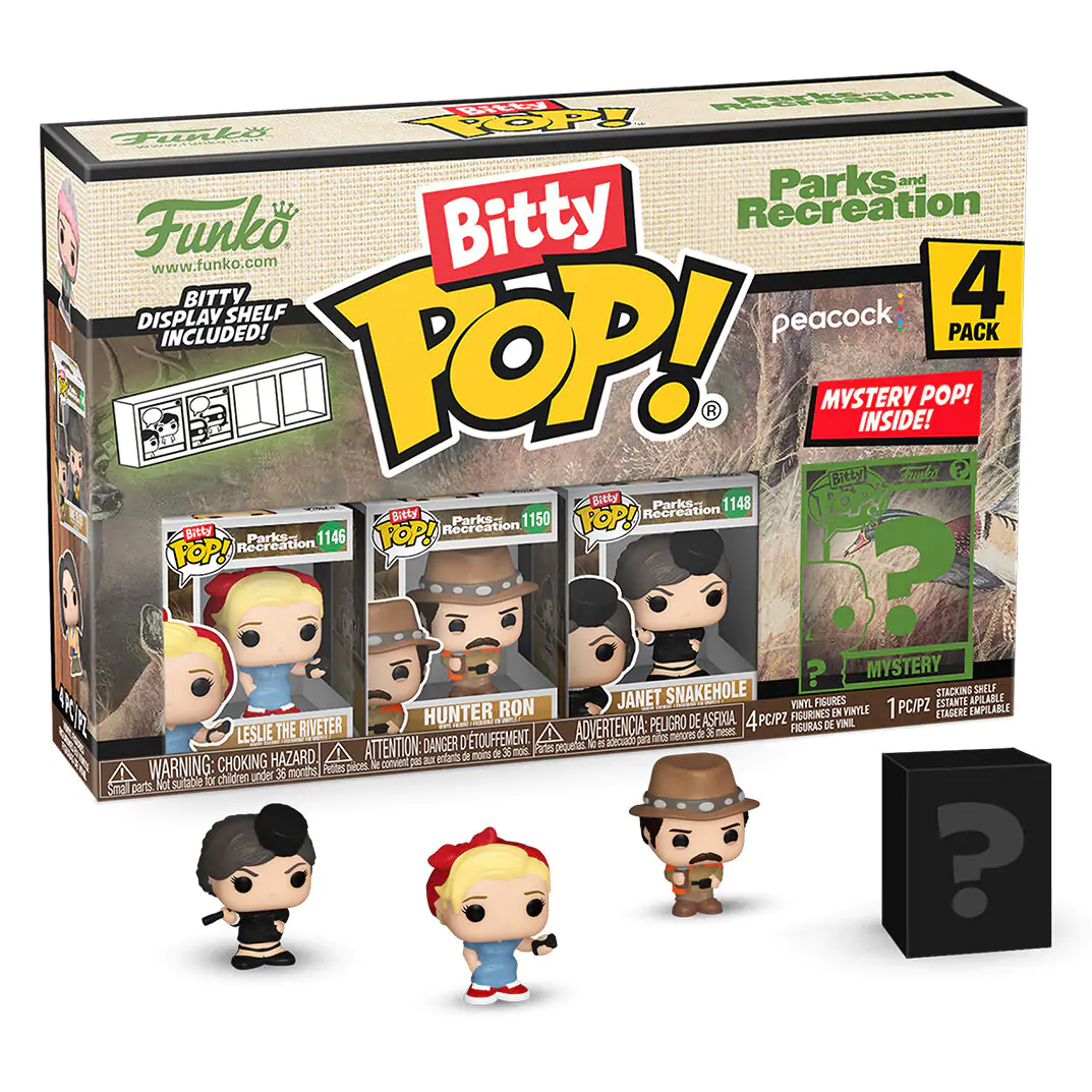 Blister 4 figure Bitty Funko POP Park and Recreation Leslie fotografija izdelka