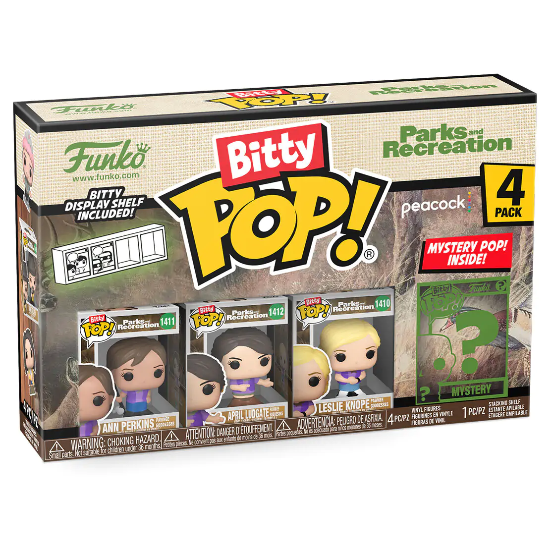 Blister s 4 figuricami Bitty Funko POP Park and Recreation Goddess fotografija izdelka