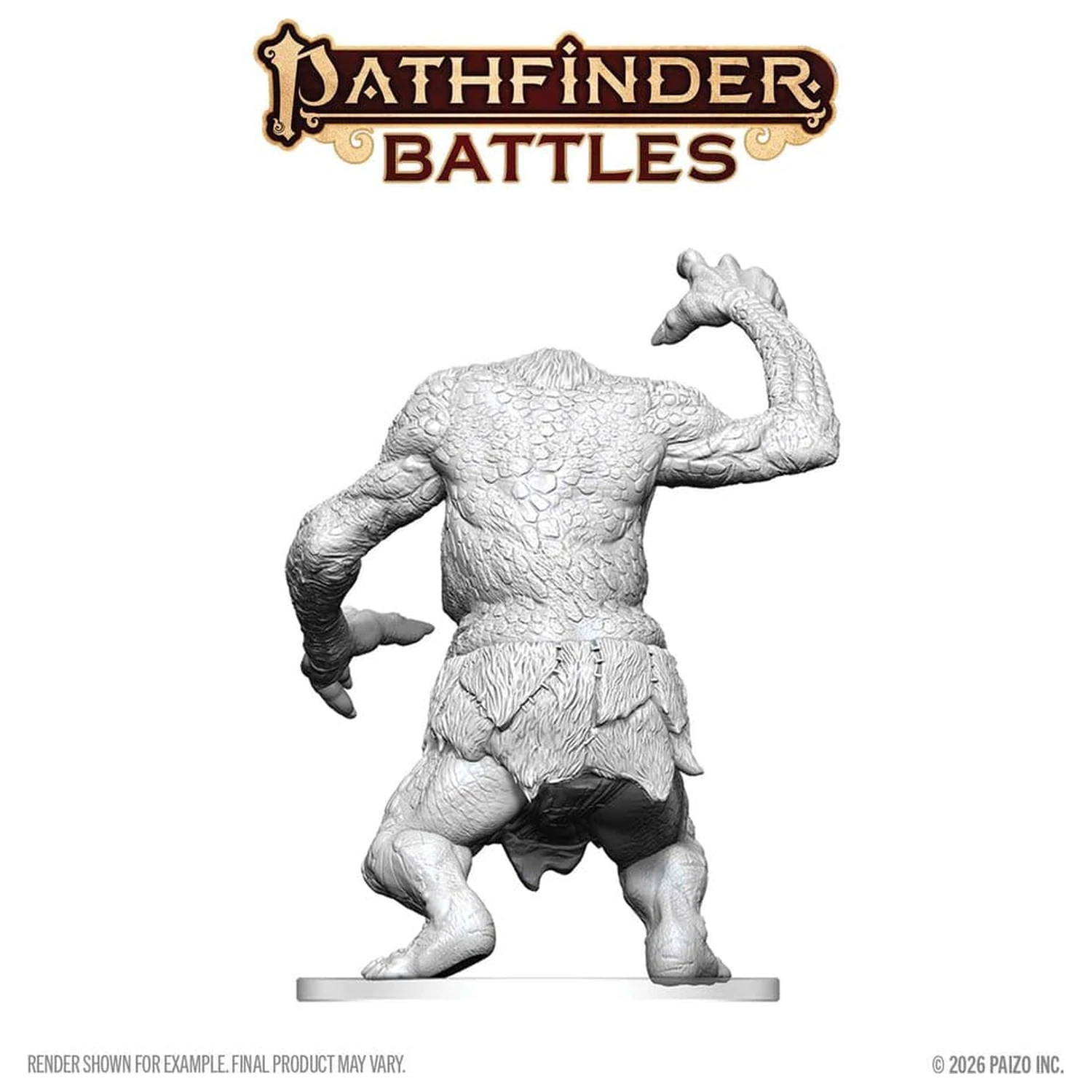 Pathfinder Battles Deep Cuts Nepobarvana miniatura gozdni trol 15 cm fotografija izdelka