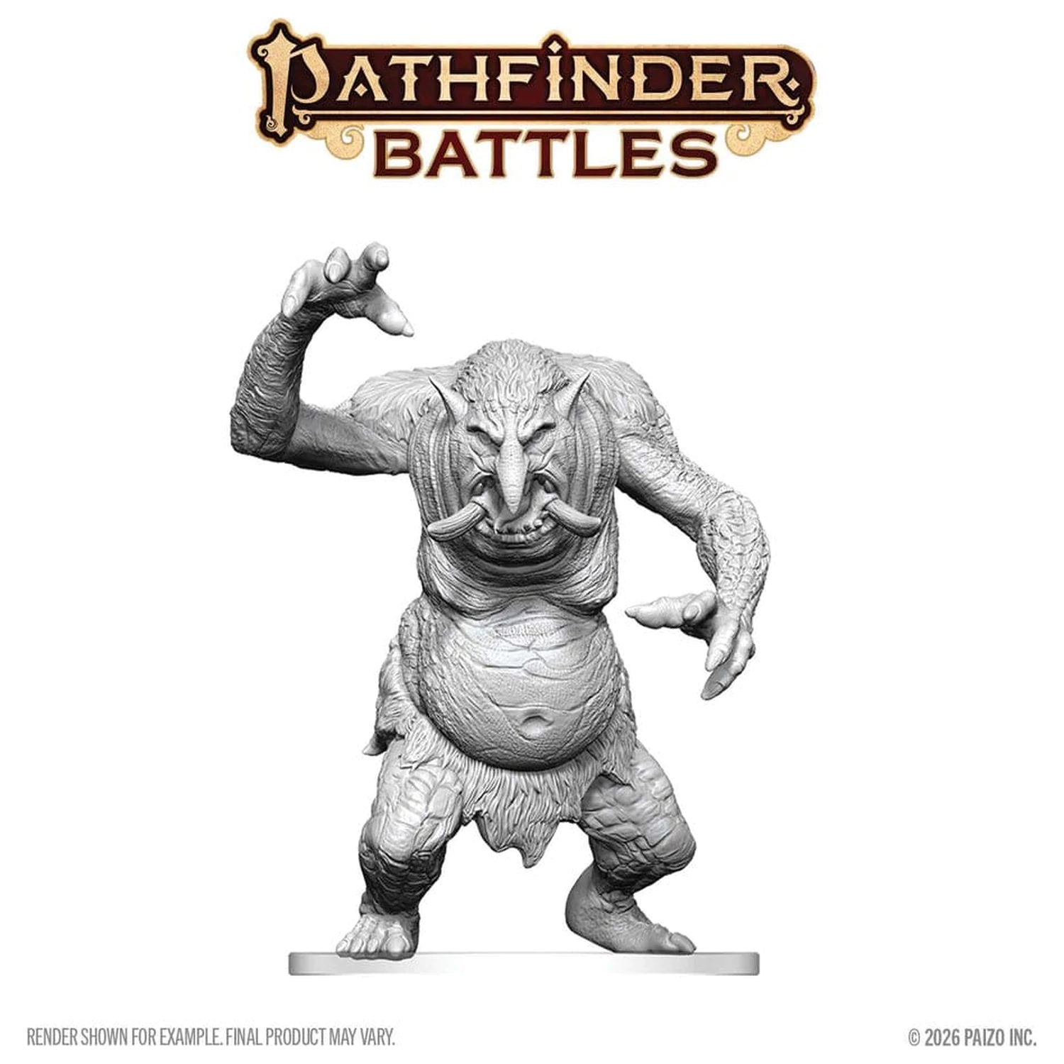 Pathfinder Battles Deep Cuts Nepobarvana miniatura gozdni trol 15 cm fotografija izdelka