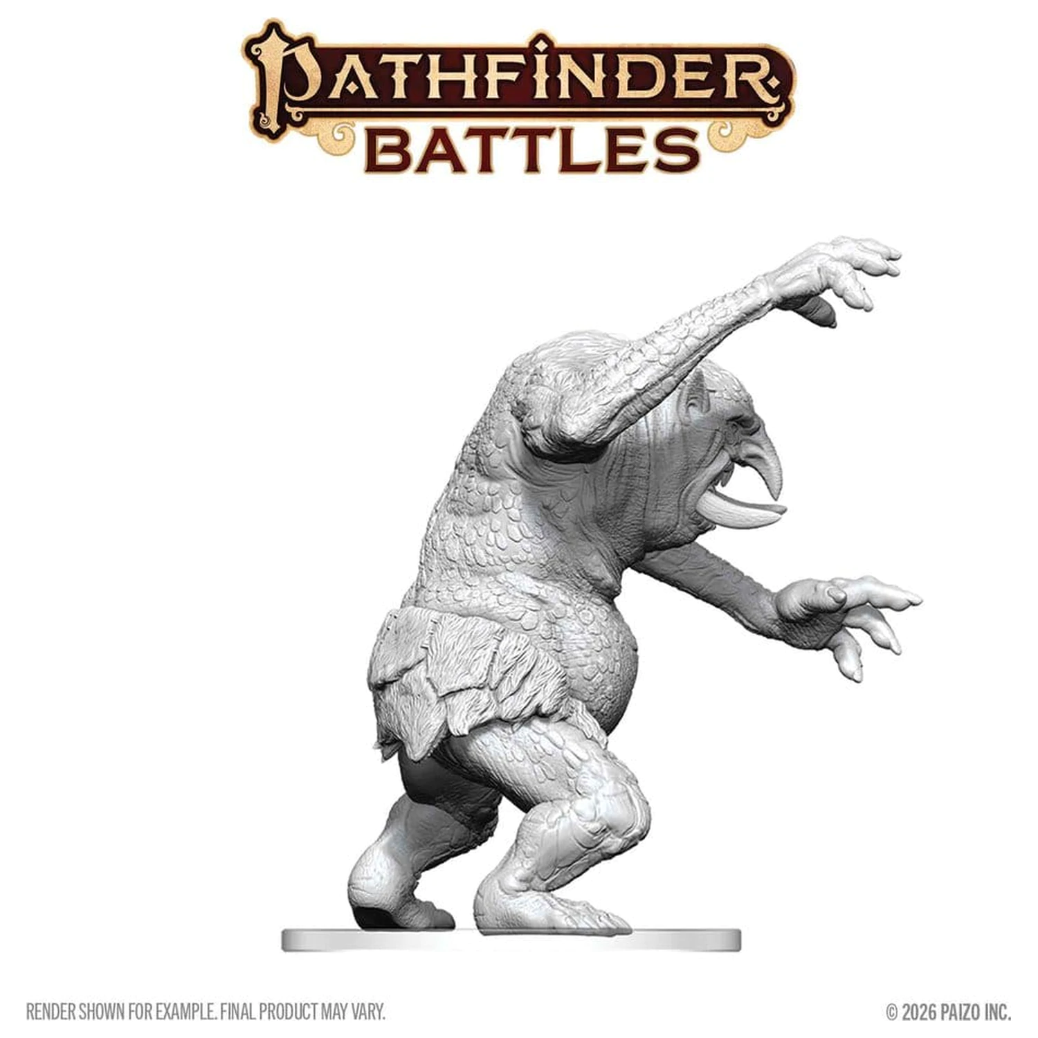 Pathfinder Battles Deep Cuts Nepobarvana miniatura gozdni trol 15 cm fotografija izdelka