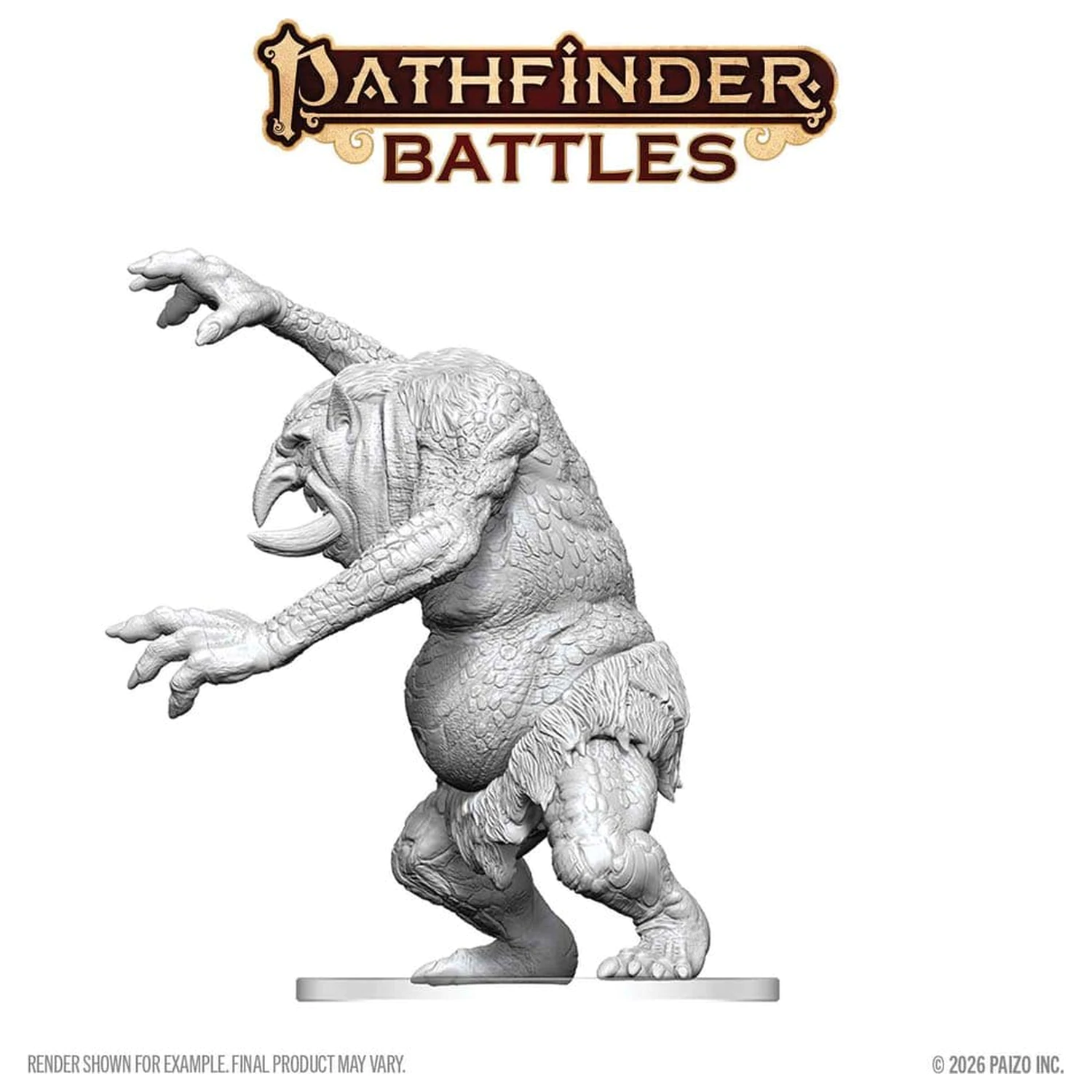 Pathfinder Battles Deep Cuts Nepobarvana miniatura gozdni trol 15 cm fotografija izdelka