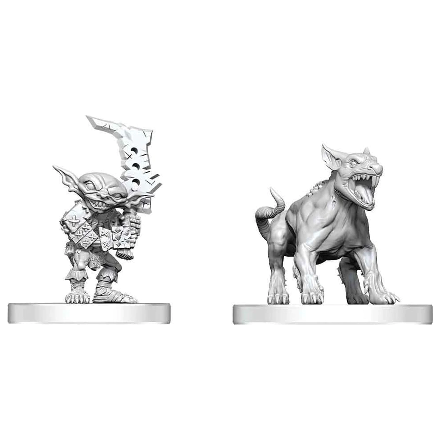 Pathfinder Battles Deep Cuts Nepobarvana miniatura Goblin Commando & Goblin Dog 13 cm fotografija izdelka