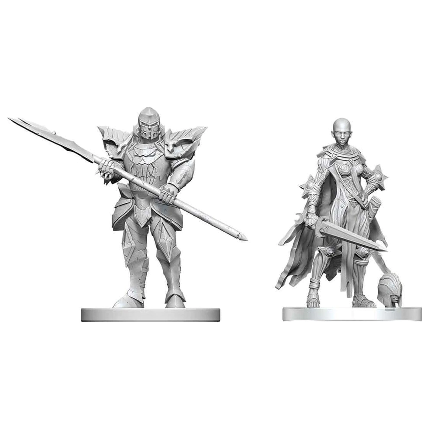 Pathfinder Battles Deep Cuts Nepobarvana Miniatura Nail & Rack Hellknights 14 cm fotografija izdelka