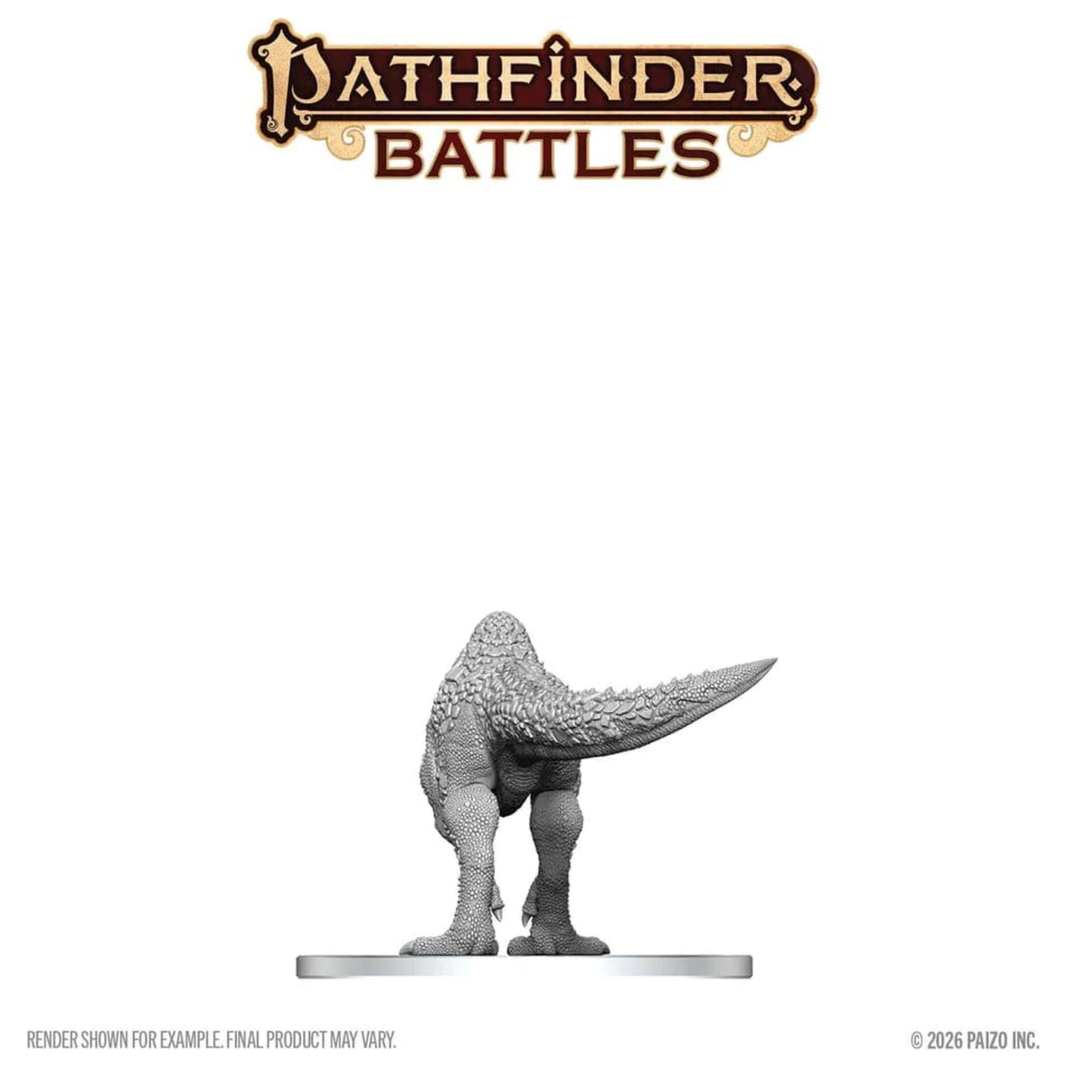 Pathfinder Battles Deep Cuts Nepobarvana Miniatura Pachycephalosaurus 13 cm fotografija izdelka
