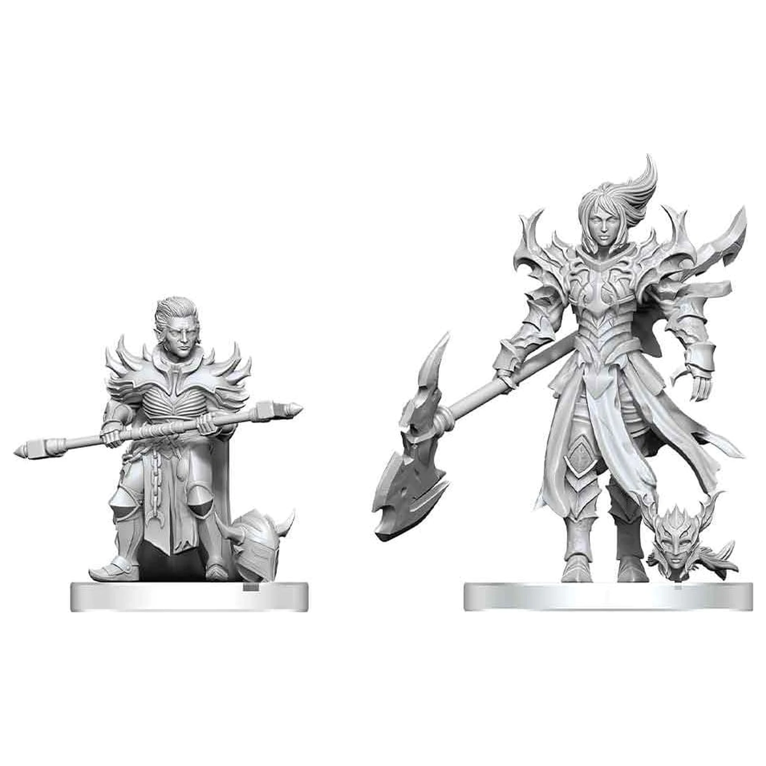 Pathfinder Battles Deep Cuts Nepobarvana miniatura Pyre & Godclaw Hellknights 14 cm fotografija izdelka