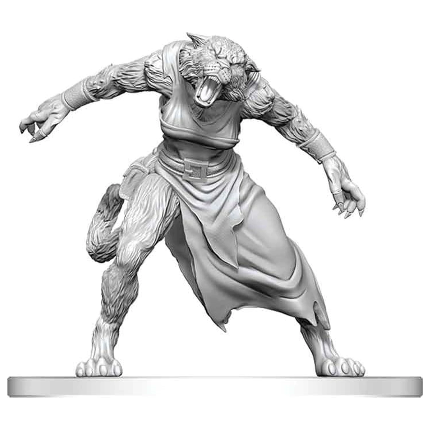Pathfinder Battles Deep Cuts Nepobarvana miniatura Weretiger 13 cm fotografija izdelka