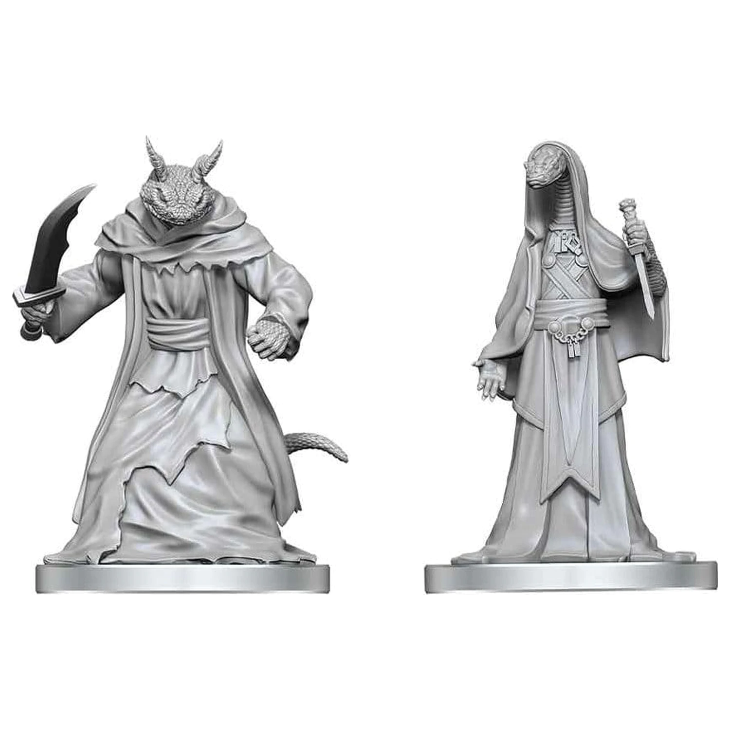 Pathfinder Battles Deep Cuts Nepobarvana miniatura Zyss & Aapoph Serpentfolk 13 cm fotografija izdelka