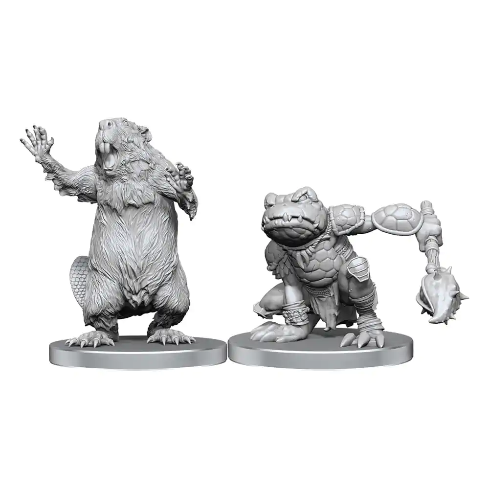Pathfinder Deep Cuts Unpainted Miniature Boggard Scout & Castoroides fotografija izdelka