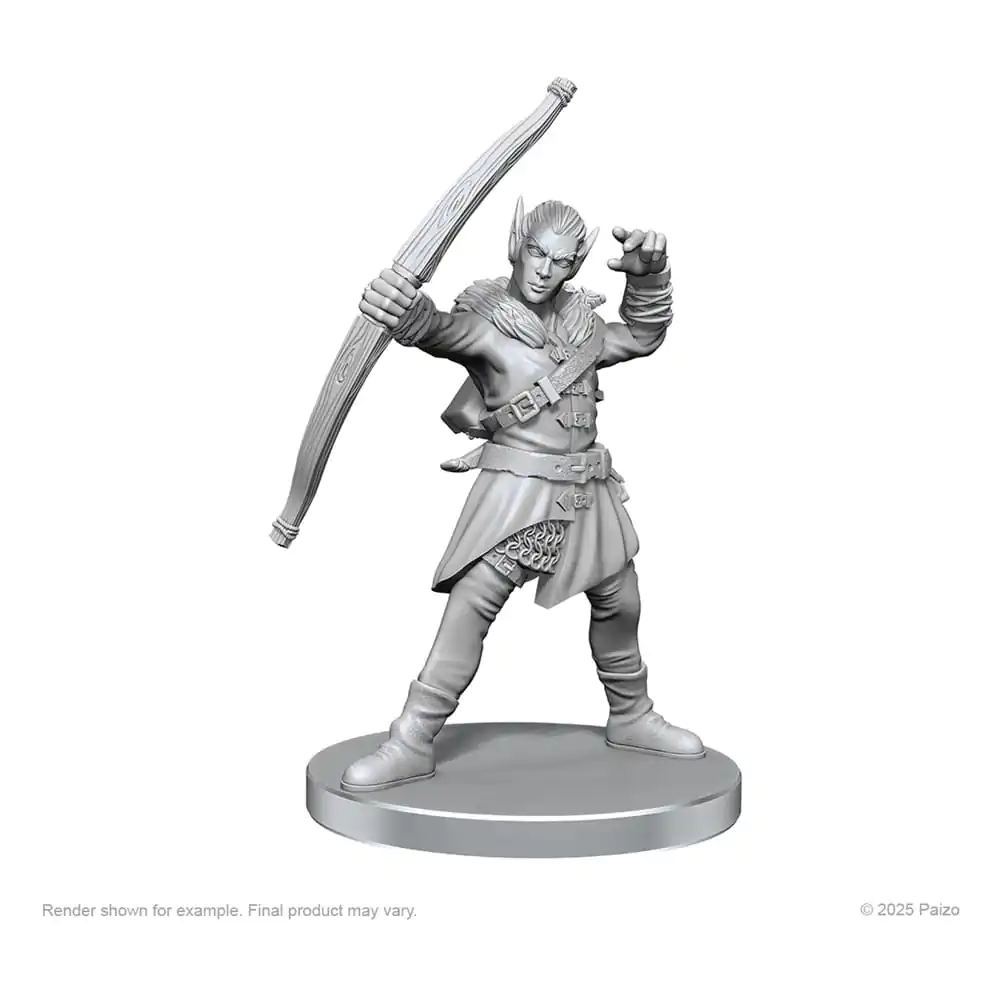 Pathfinder Deep Cuts Unpainted Miniature Elf Hunter & Catfolk Bandit fotografija izdelka