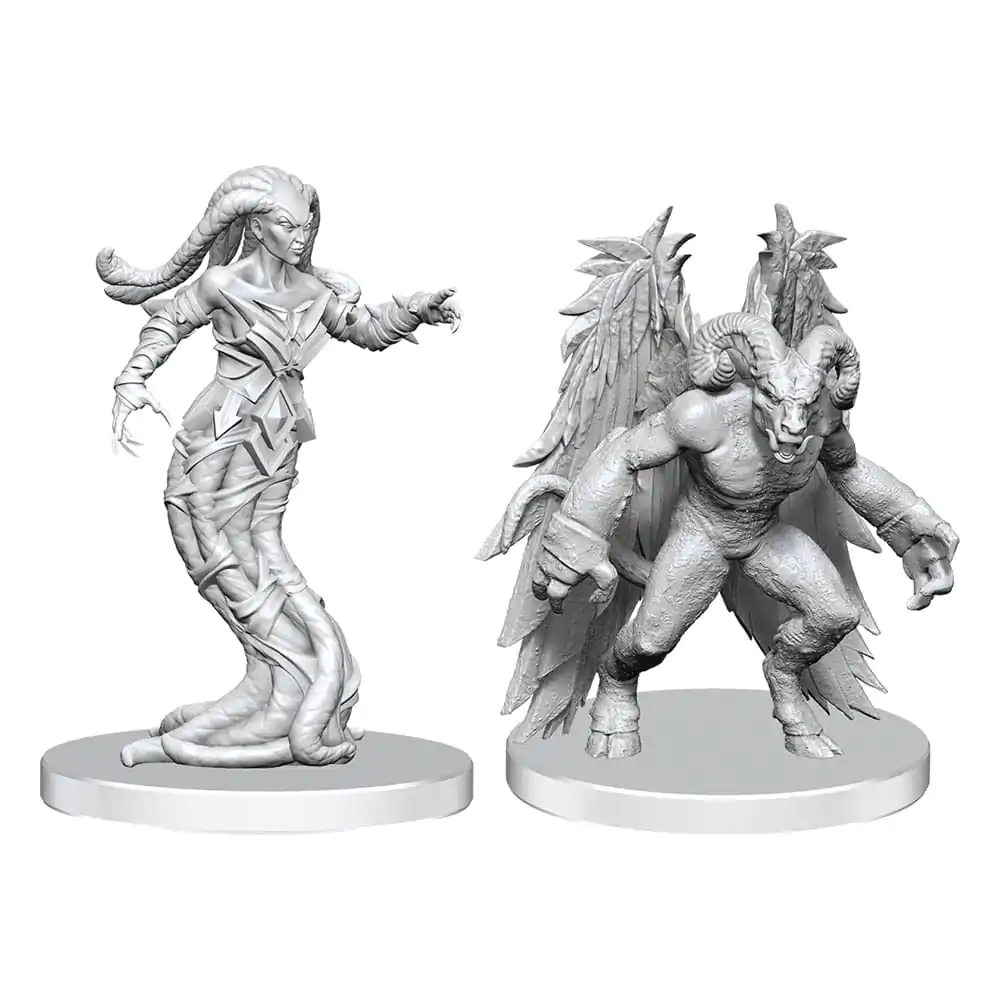 Pathfinder Deep Cuts Nepobarvane miniature Gylou (Handmaiden Devil) & Ferrugon (Rust Devil) fotografija izdelka