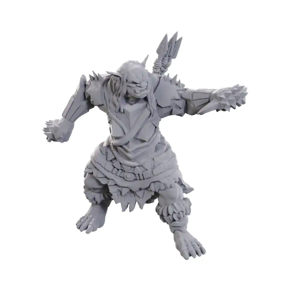 Pathfinder Deep Cuts Nepobarvane miniature Orc Brute fotografija izdelka