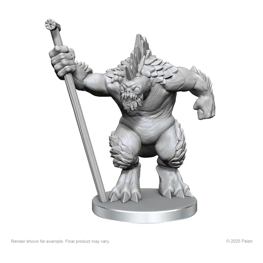 Pathfinder Deep Cuts Unpainted Miniature Xulgath Skirmisher & Stoneliege fotografija izdelka