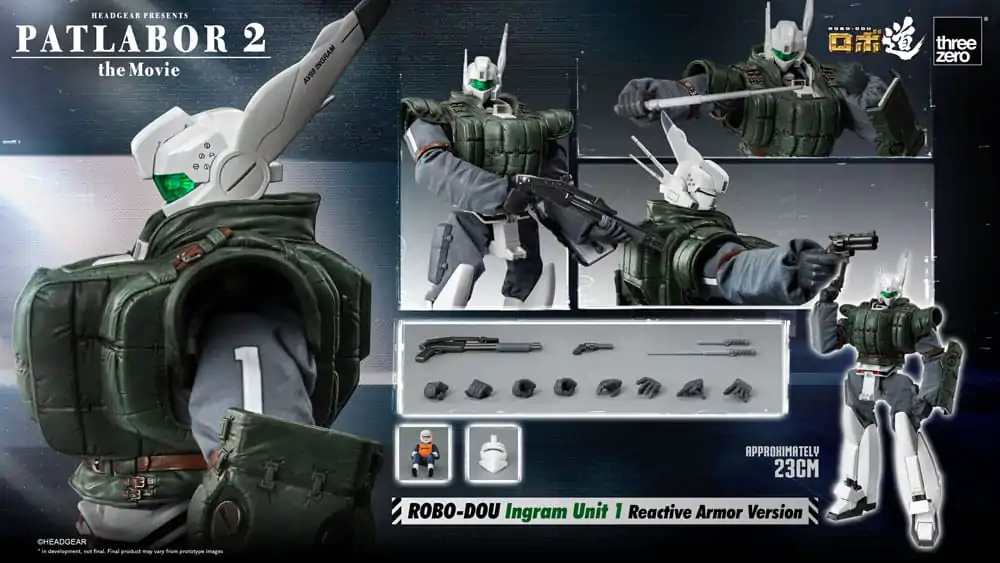 Patlabor 2: The Movie Robo-Dou akcijska figura Ingram Unit 1 Reactive Armor Version 23 cm fotografija izdelka