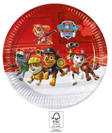 Paw Patrol Ready For Action papirnati krožniki 8 kosov 23 cm FSC fotografija izdelka