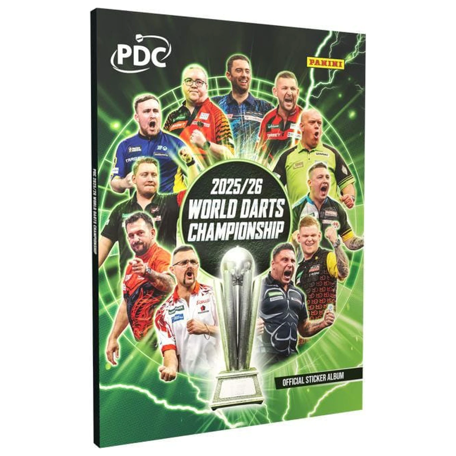 PDC World Darts Championship 2025/26 Sticker Collection Trdne platnice Album fotografija izdelka