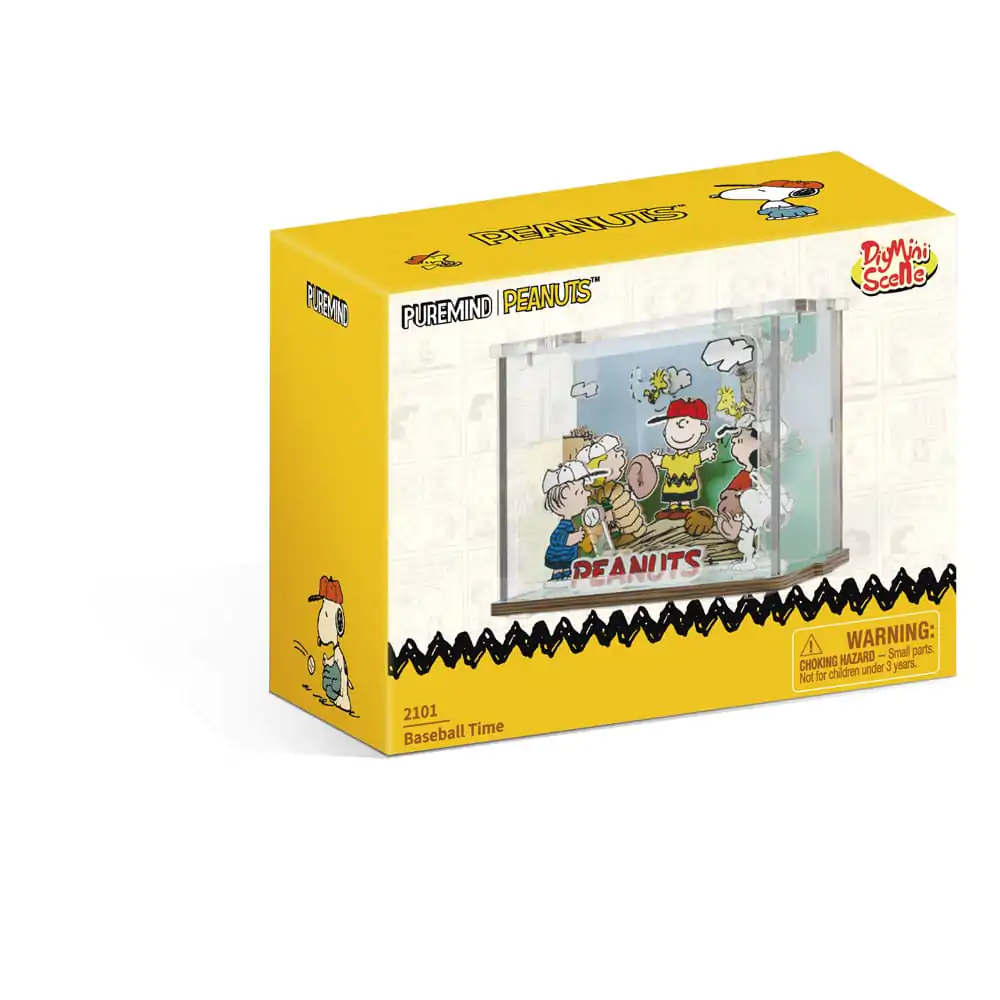 Peanuts Puremind DIY Komplet za sestavljanje Mini scena Baseball Time fotografija izdelka