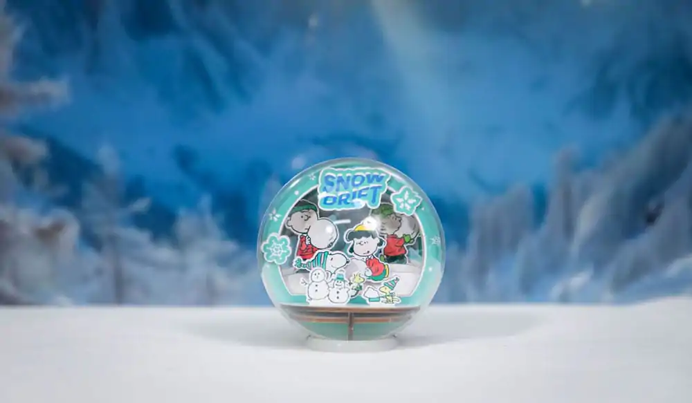 Peanuts Puremind Modelarski komplet Wooden Theater Globe Snow Drift fotografija izdelka
