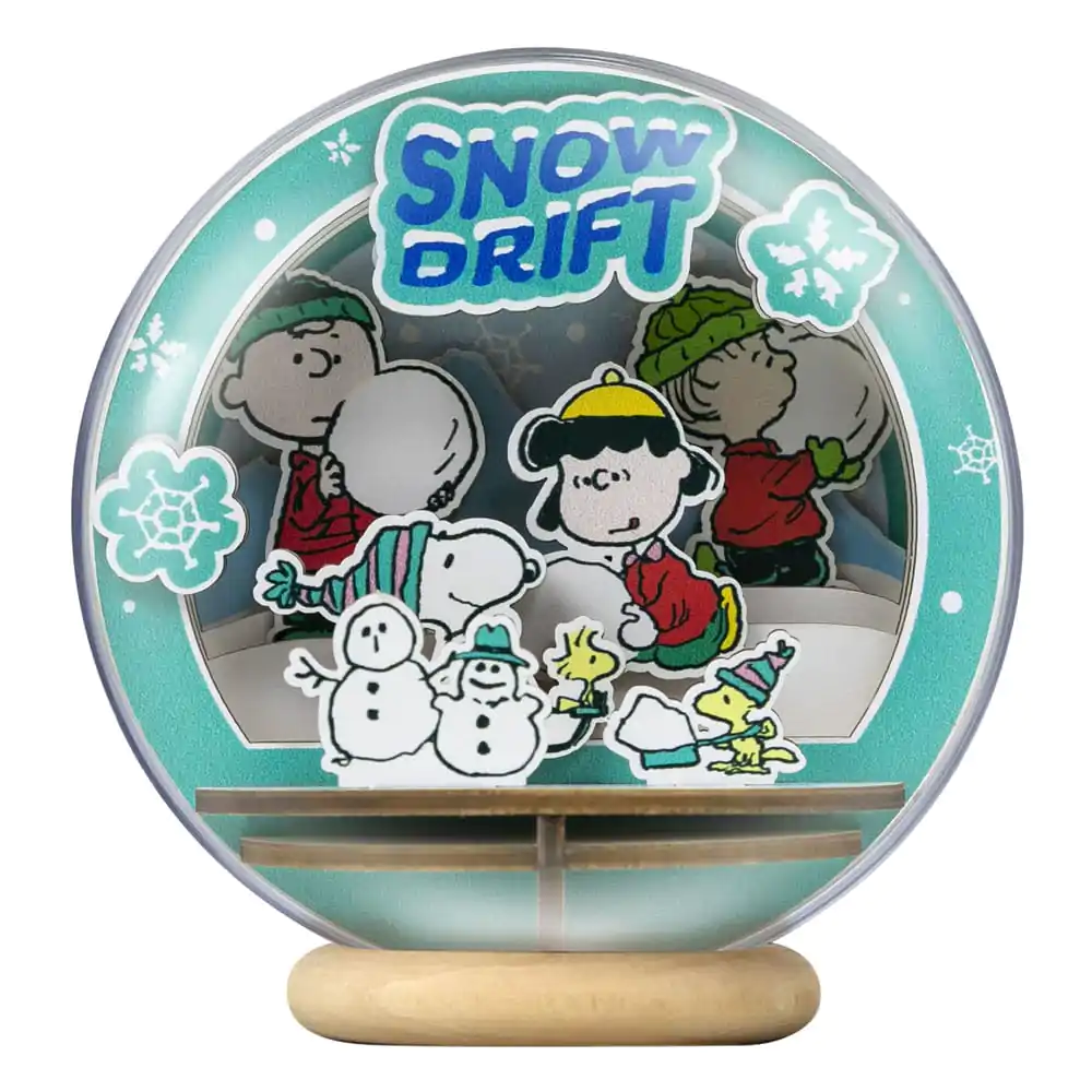 Peanuts Puremind Modelarski komplet Wooden Theater Globe Snow Drift fotografija izdelka